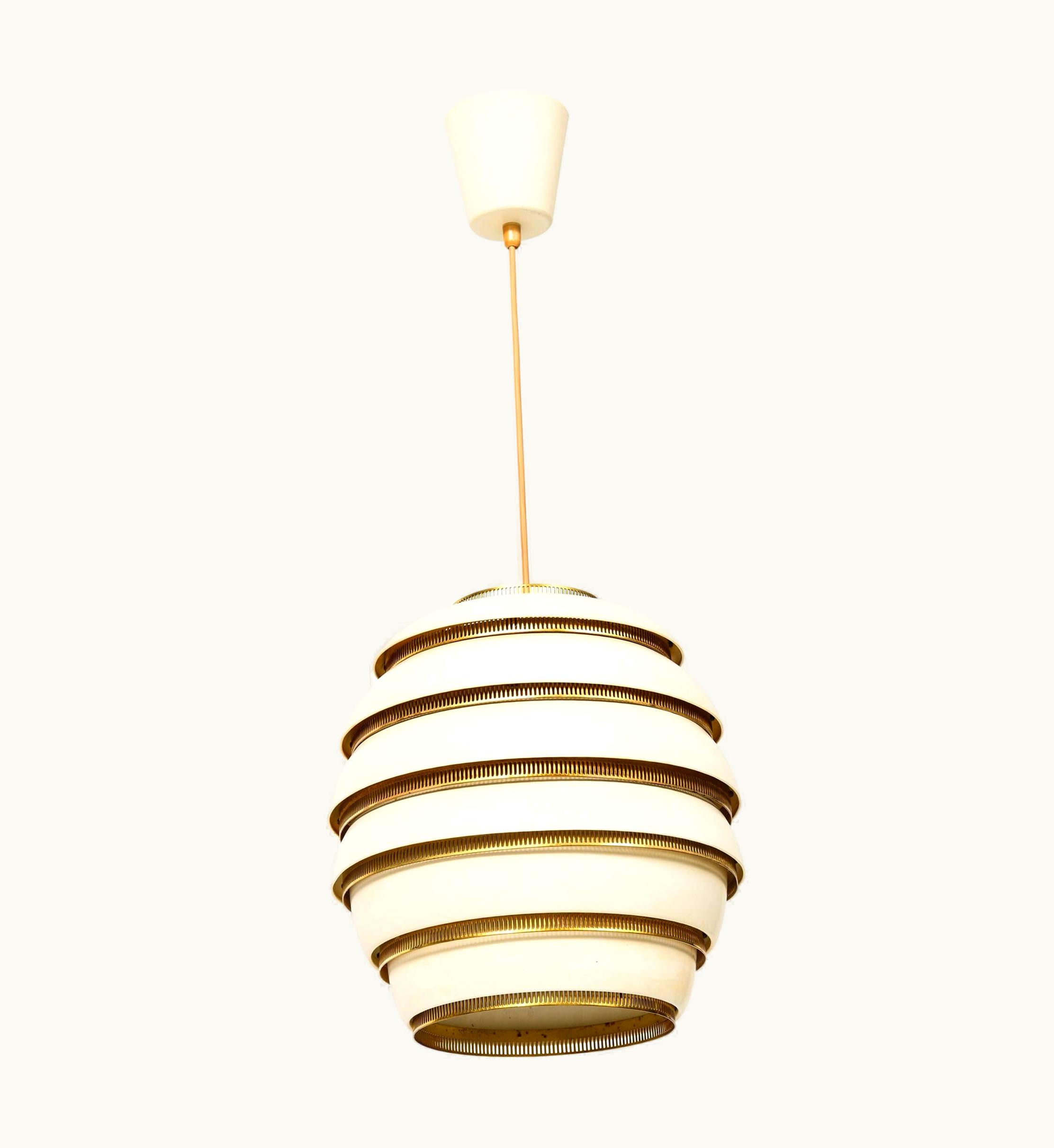 Alvar Aalto Alvar Aalto Beehive Lamp Model No. A332 Produced By Valaistustyö In Finland