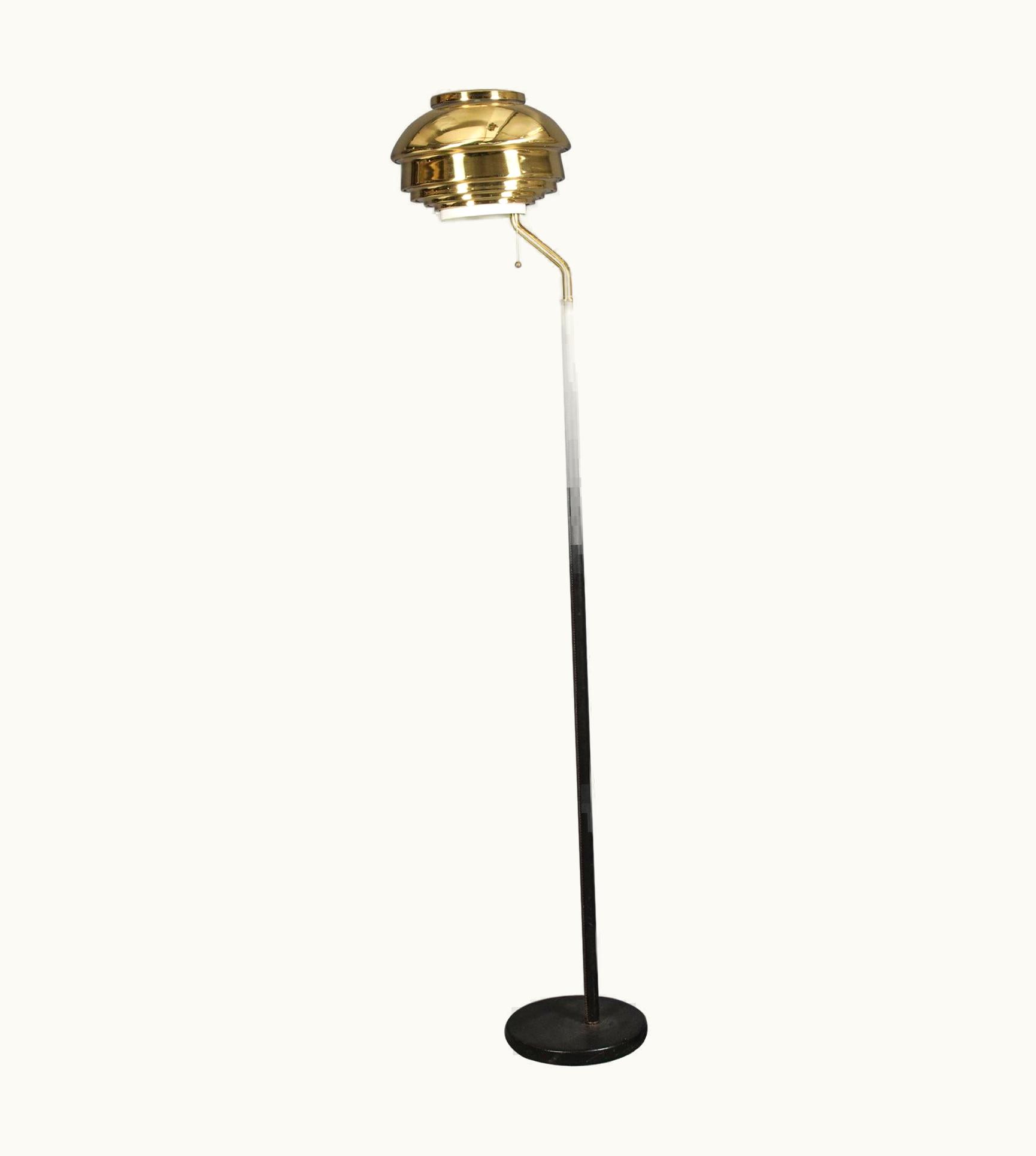 Alvar Aalto Alvar Aalto Alva Aalto Floor Lamp Model A808 For Valaitustyo Ky, 1950s
