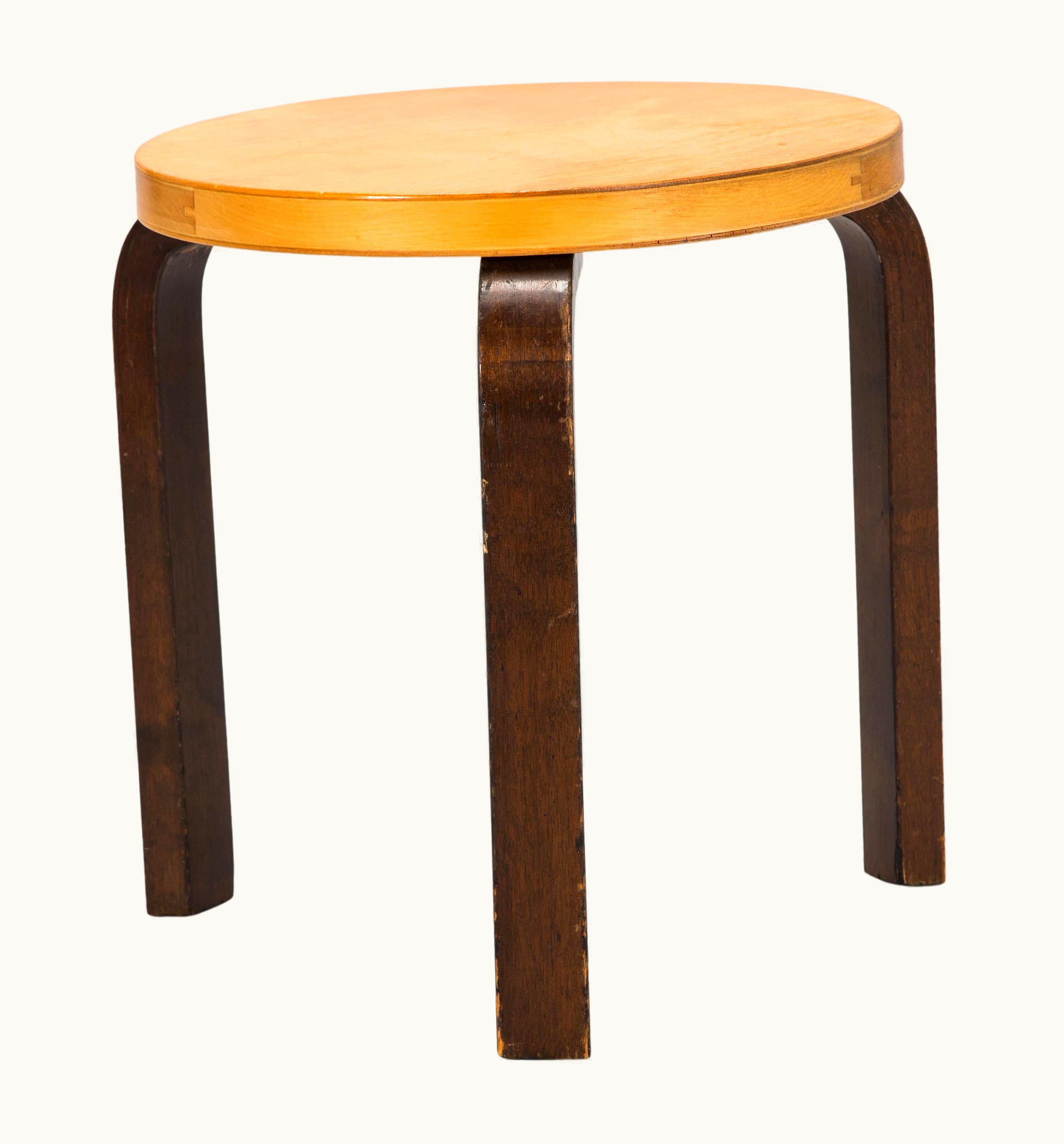 Alvar Aalto Alvar Aalto 60 Stool, 1960s, Finland