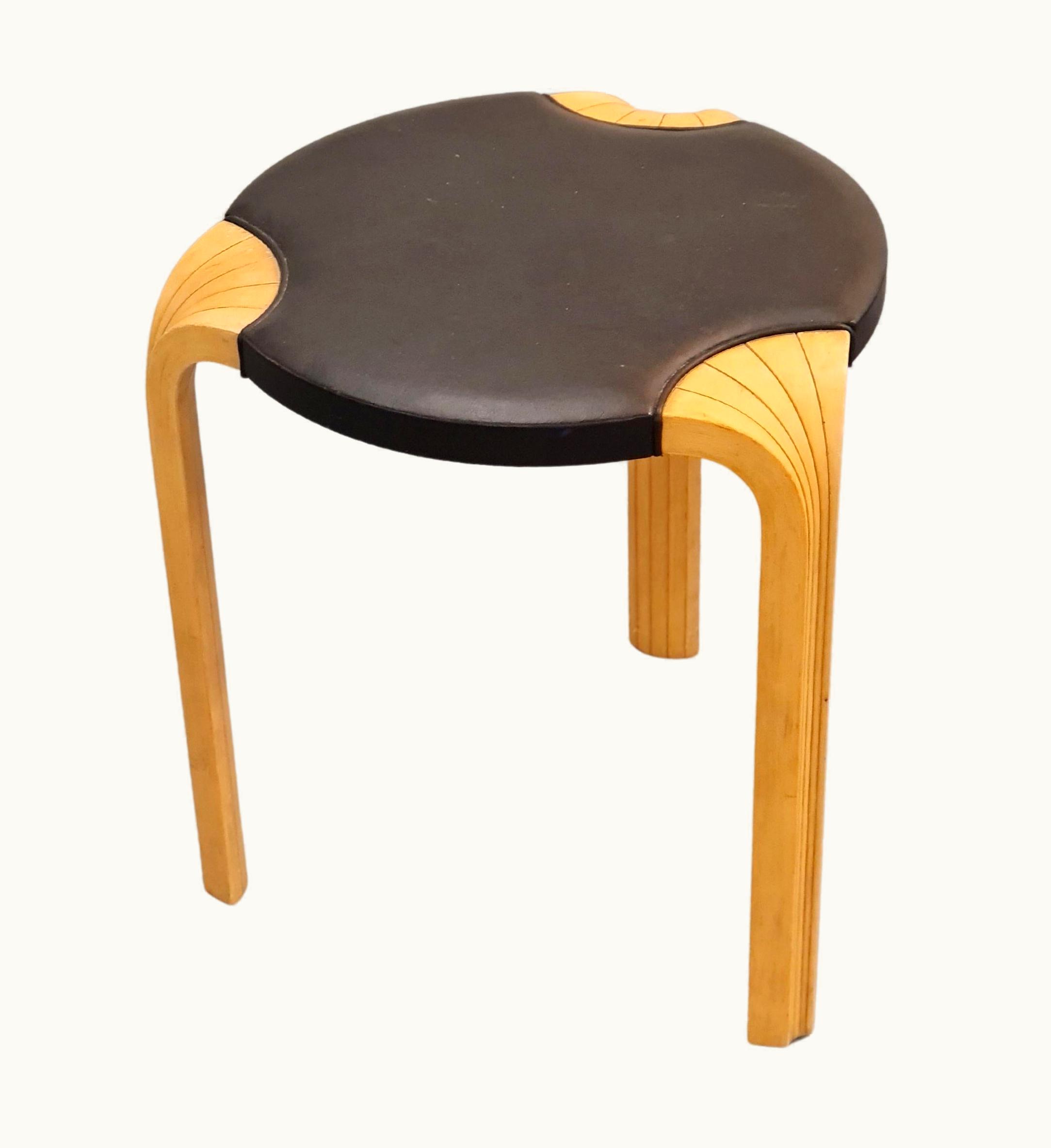 Alvar Aalto Alvar Aalto Stool X600 For Artek, 1960s UZ0187430