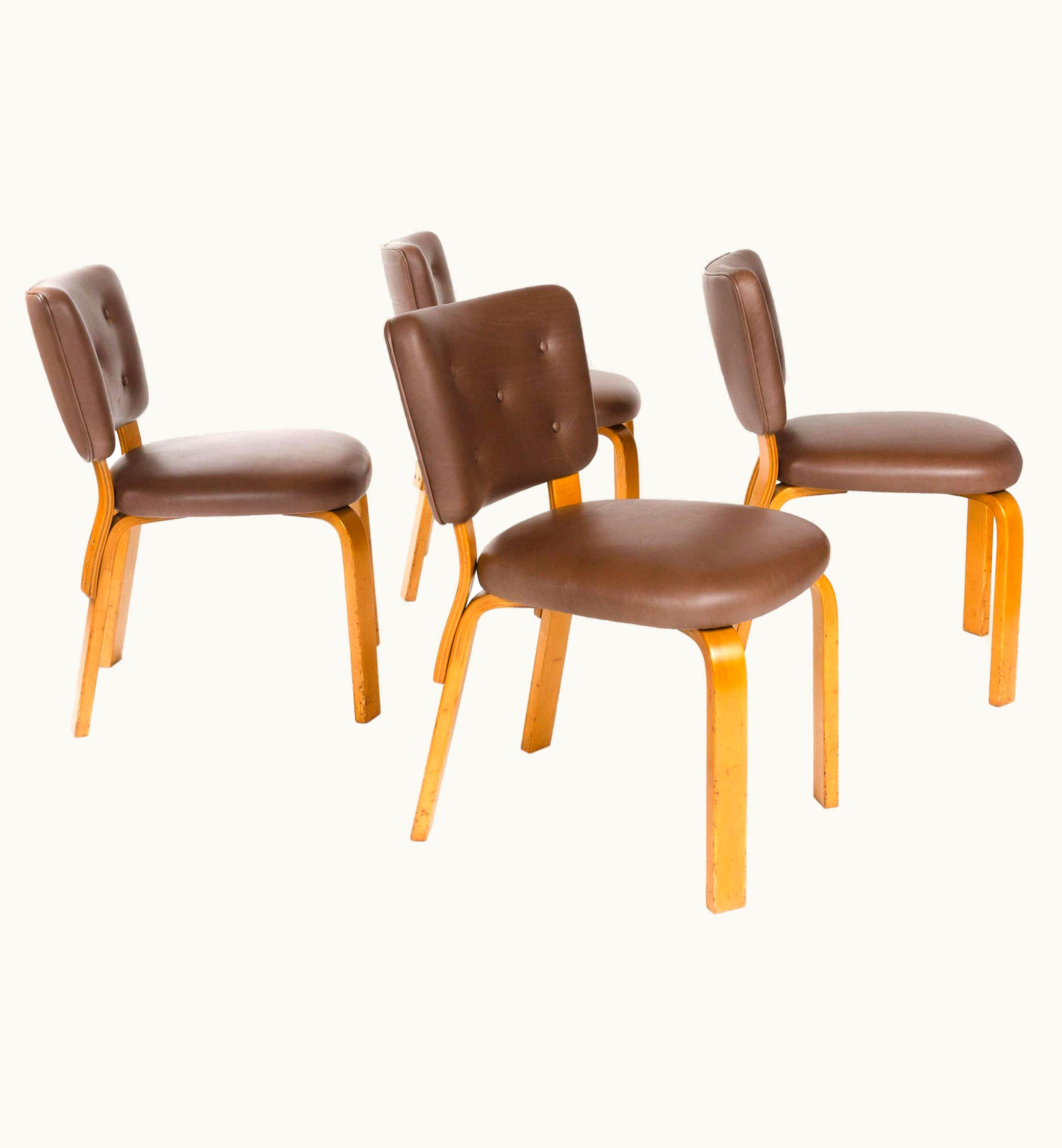 Alvar Aalto Alvar Aalto 1940s Finnish Set Of Four Upholstered Dining Chairs By Alvar Aalto For Artek