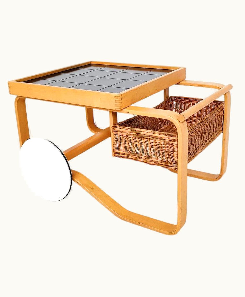 Alvar Aalto Alvar Aalto Mid-Century Modern Trolley Model 900 By Alvar Aalto For Artek, 1950s