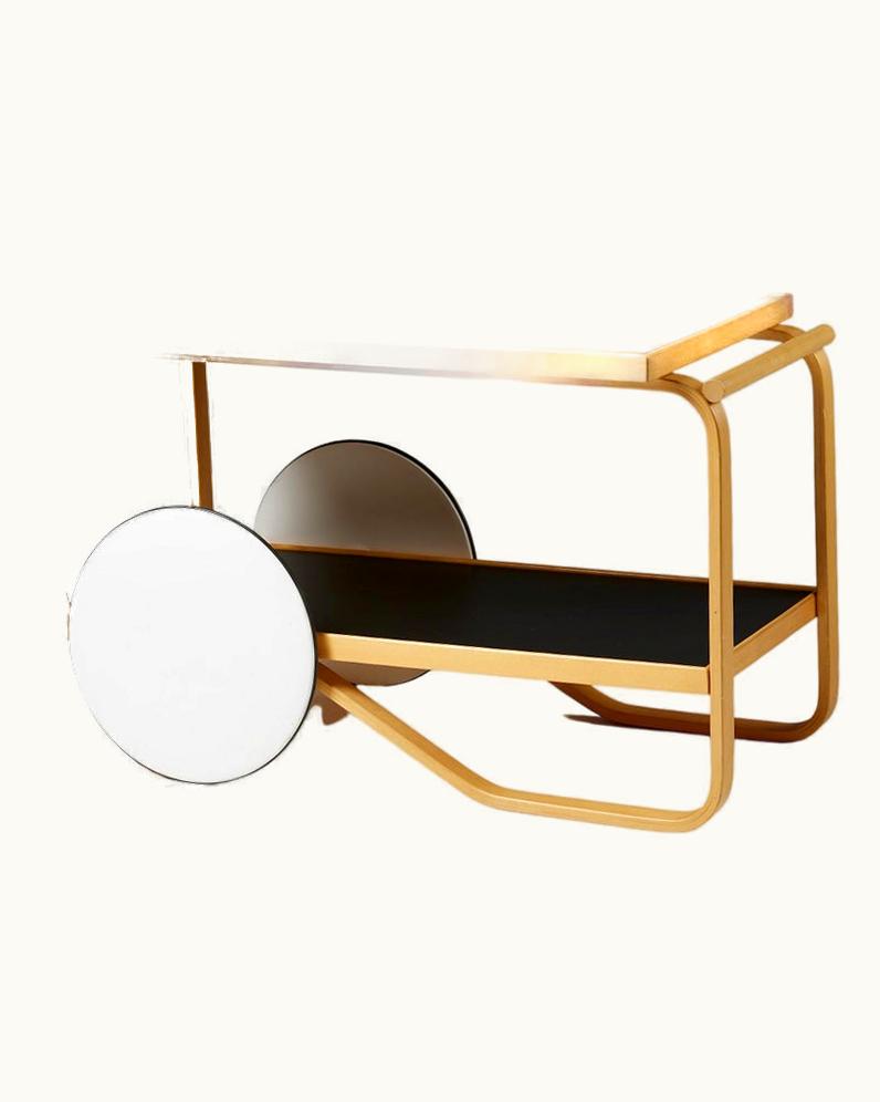 Alvar Aalto Alvar Aalto Trolley Model 98 Designed By Alvar Aalto For Artek, Finland, 1950s