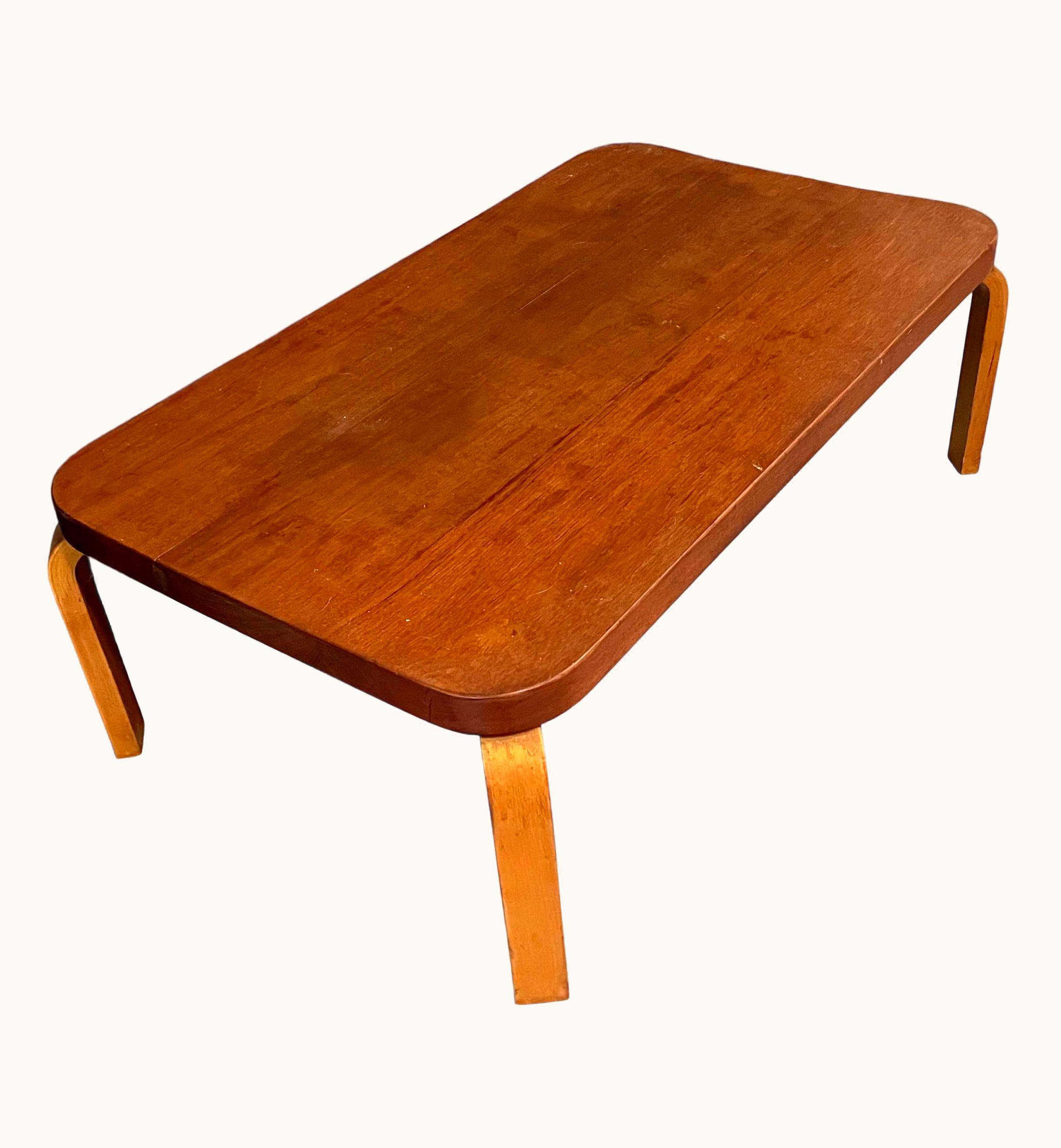 Alvar Aalto Alvar Aalto For Artek Rectangle Coffee Table 1939 World's Fair Finnish Pavilion