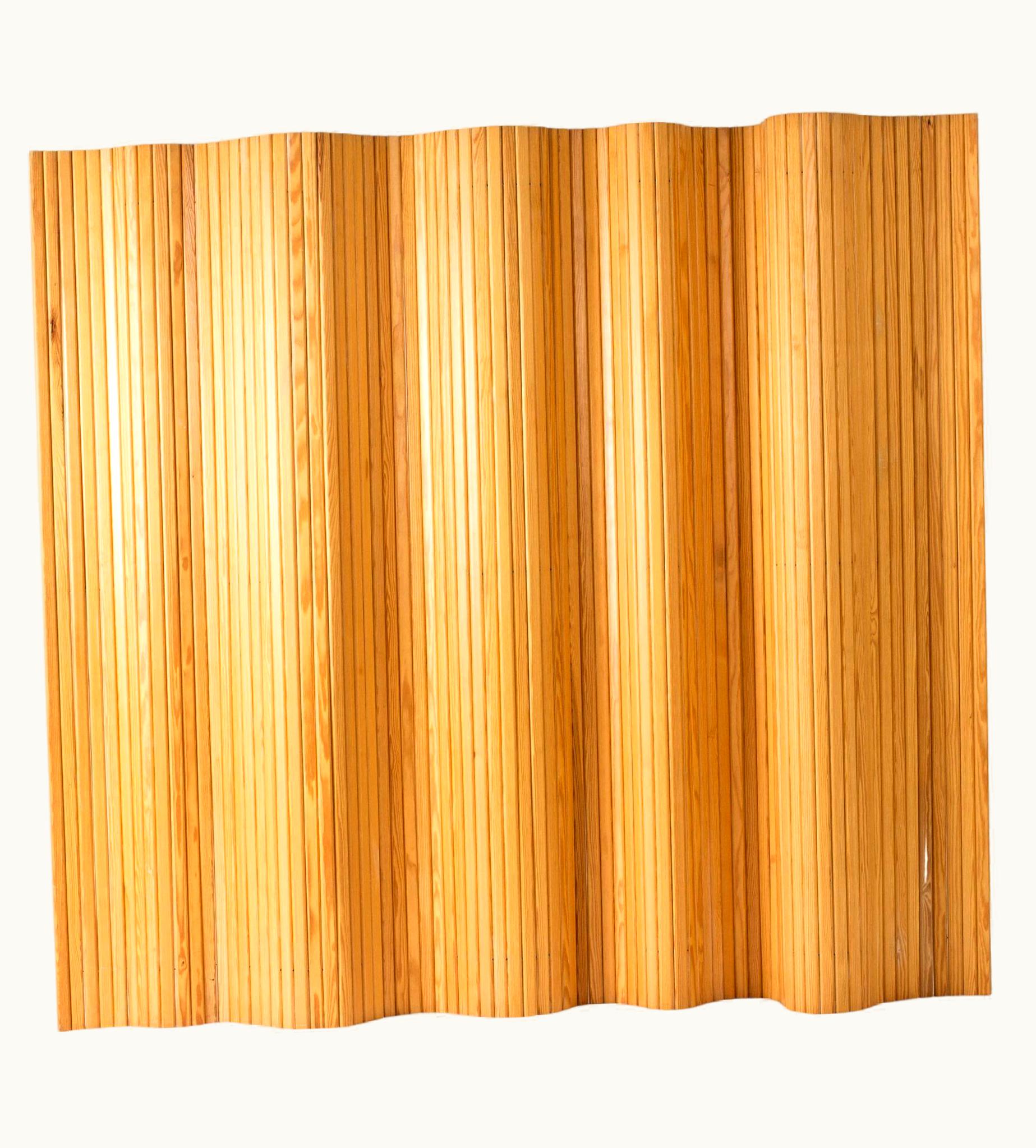 Alvar Aalto Alvar Aalto Pinewood Room Divider By Alvar Aalto For Artek, Finland, 1940s