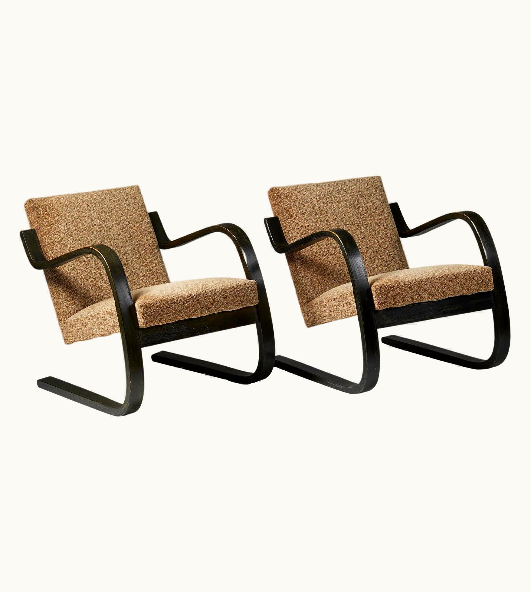 Alvar Aalto Pair Of Chairs 'Model 34' Designed By Alvar Aalto For Artek, Finland, 1930's