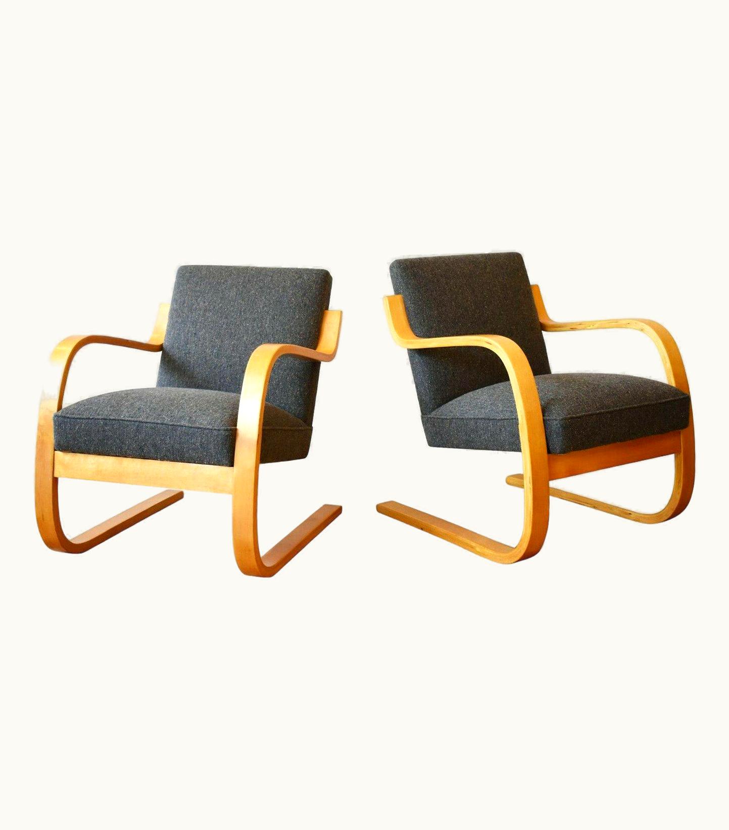 Alvar Aalto Alvar Aalto, Pair Of Armchairs Model 402 For Finmar, 1930's