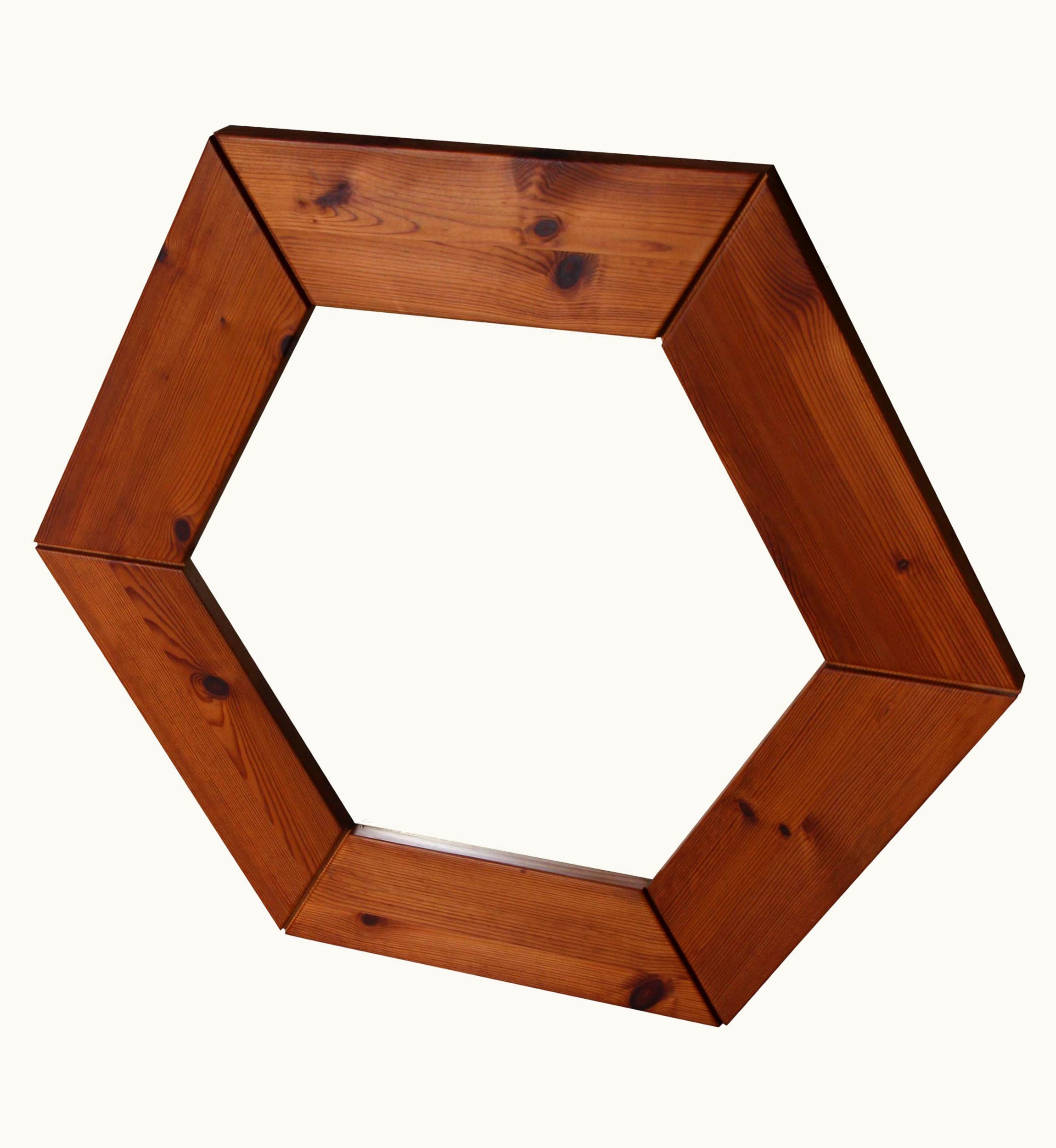 Alvar Aalto Alvar Aalto Wall Mirror, Pine, Sweden, 1970s