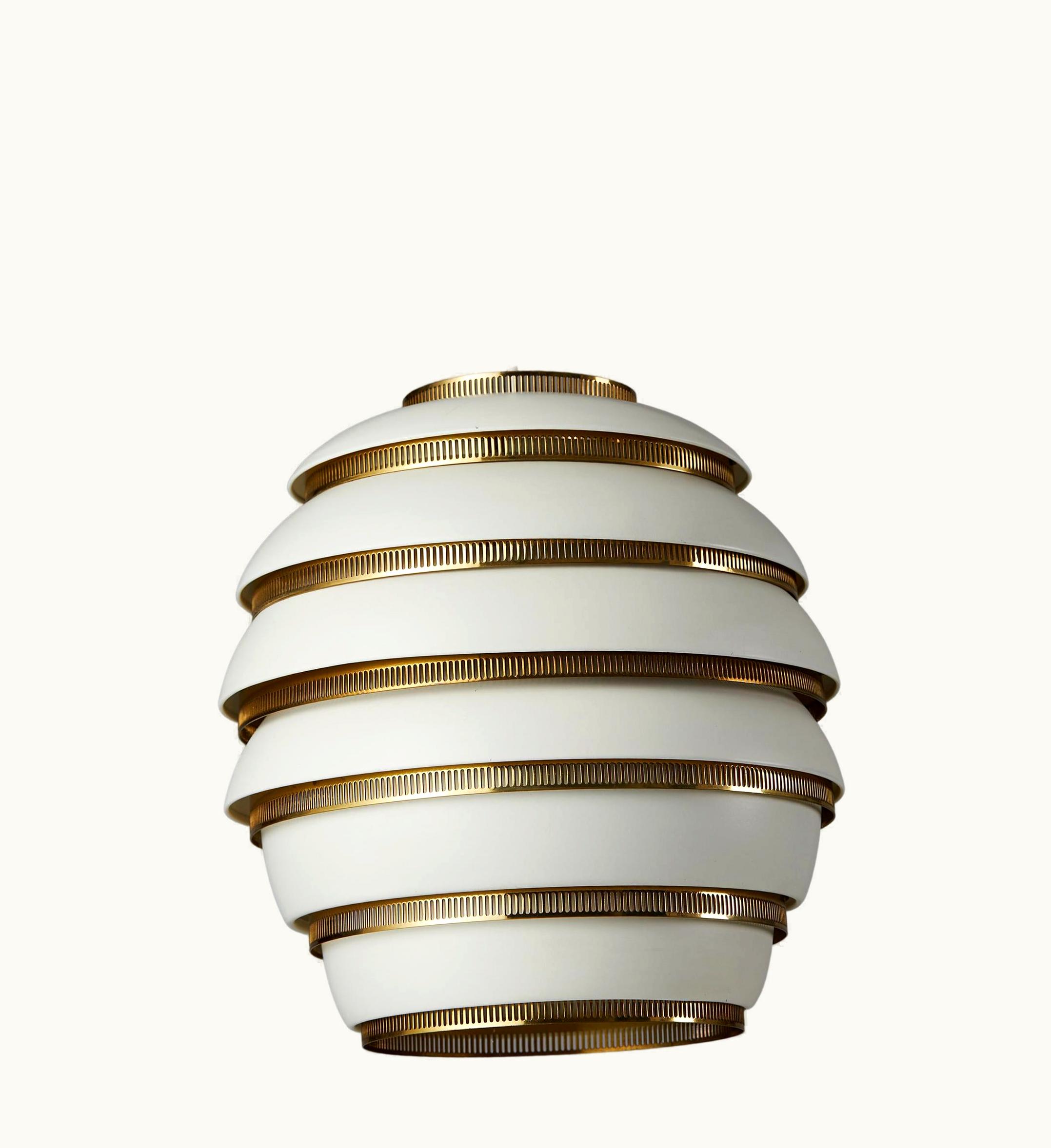 Alvar Aalto Alvar Aalto Ceiling Lamp Mode A332 "Beehive" Designed By Alvar Aalto For Valaistustyo