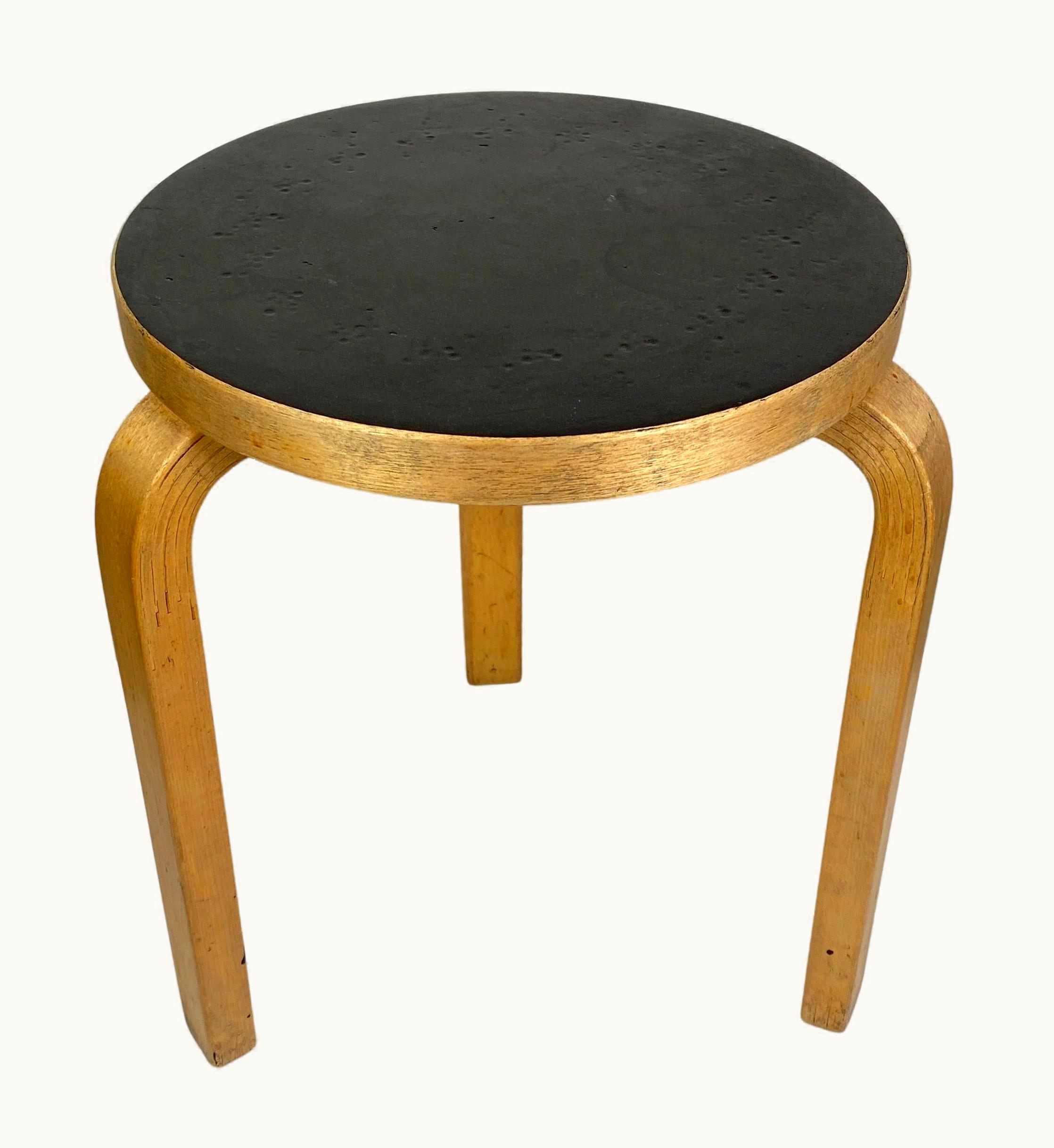 Alvar Aalto Alvar Aalto Vintage Alvar Aalto Model 60 L-Leg Stool