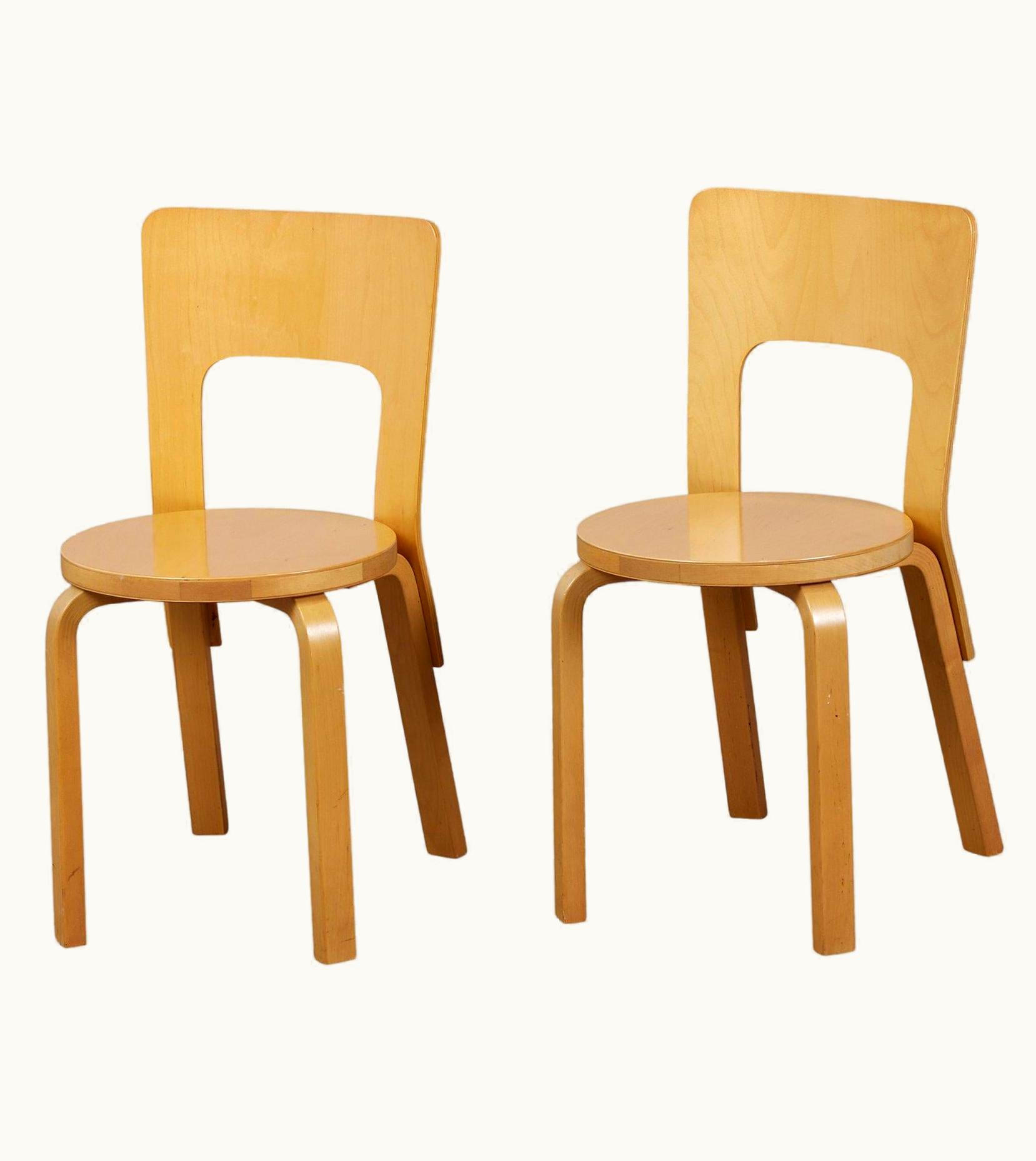 Alvar Aalto Alvar Aalto Model 66 Dining Chair For Artek