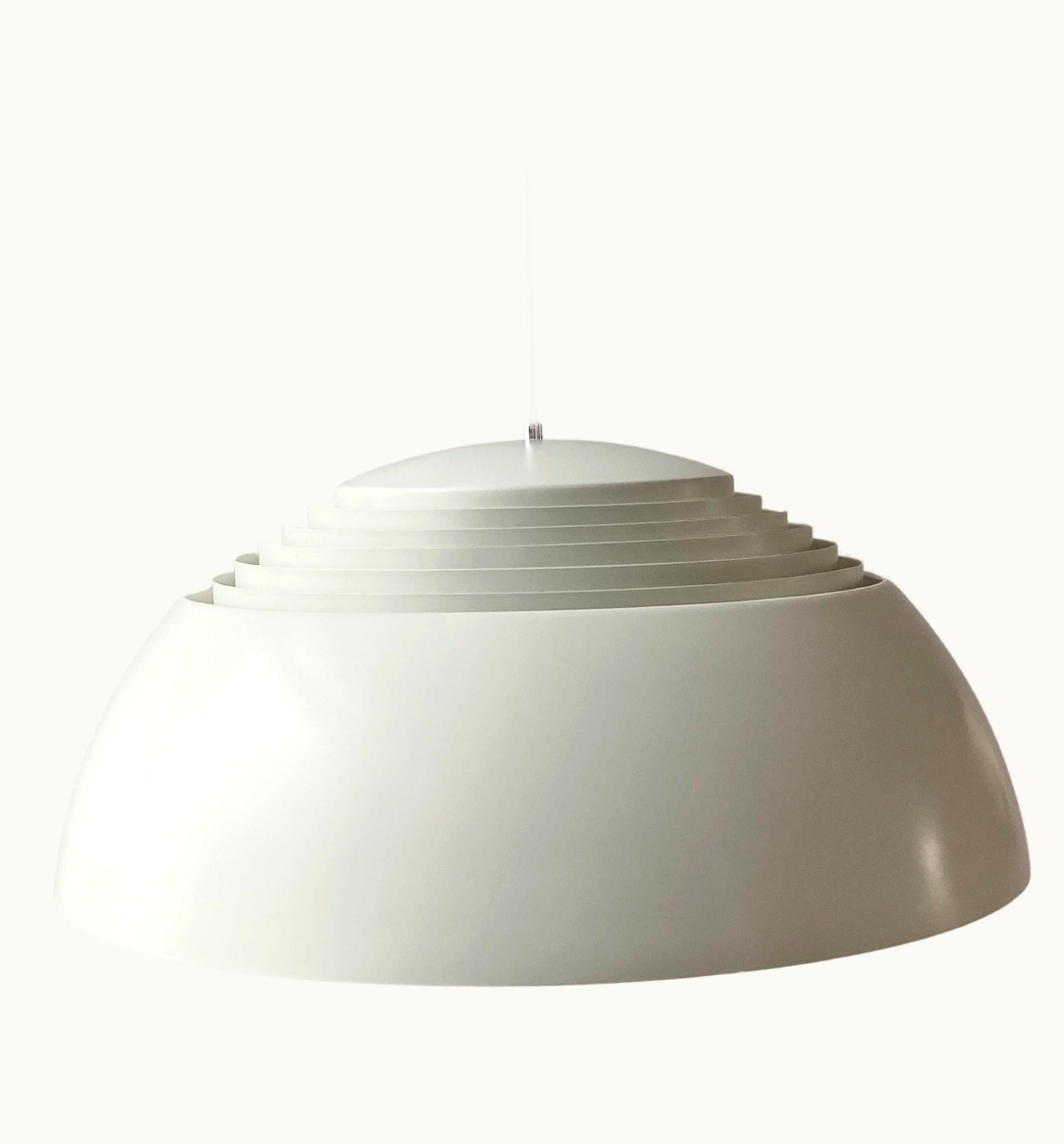 Arne Jacobsen Arne Jacobsen White 1980s Arne Jacobsen Aj Royal Pendant Lamp By Louis Poulsen, Denmark