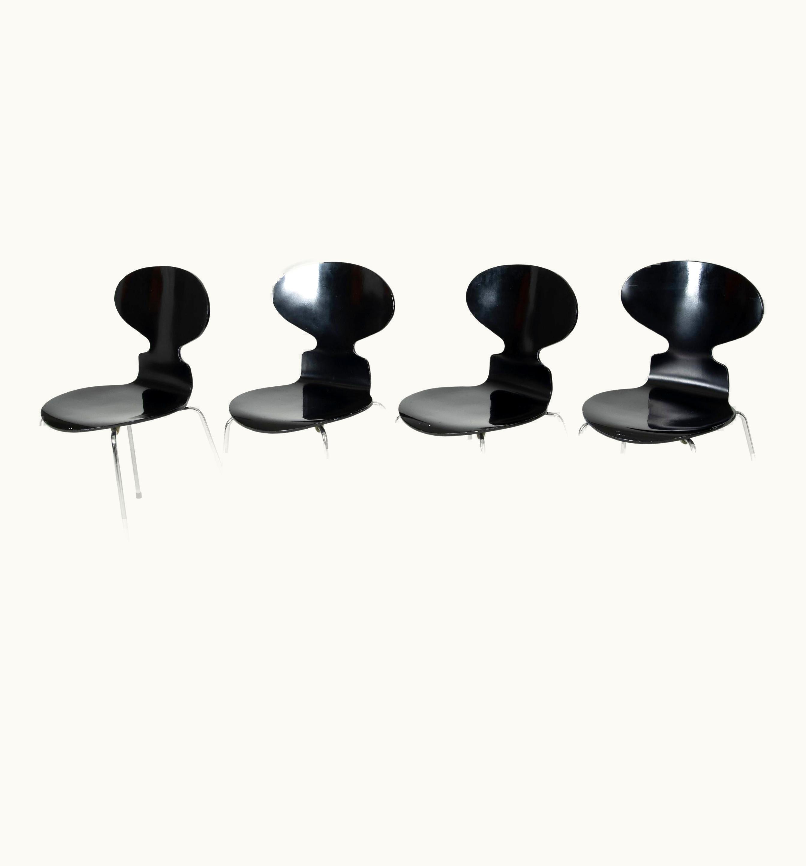 Arne Jacobsen Arne Jacobsen Ant Chairs Model 3101 By Arne Jacobsen For Fritz Hansen, 1986