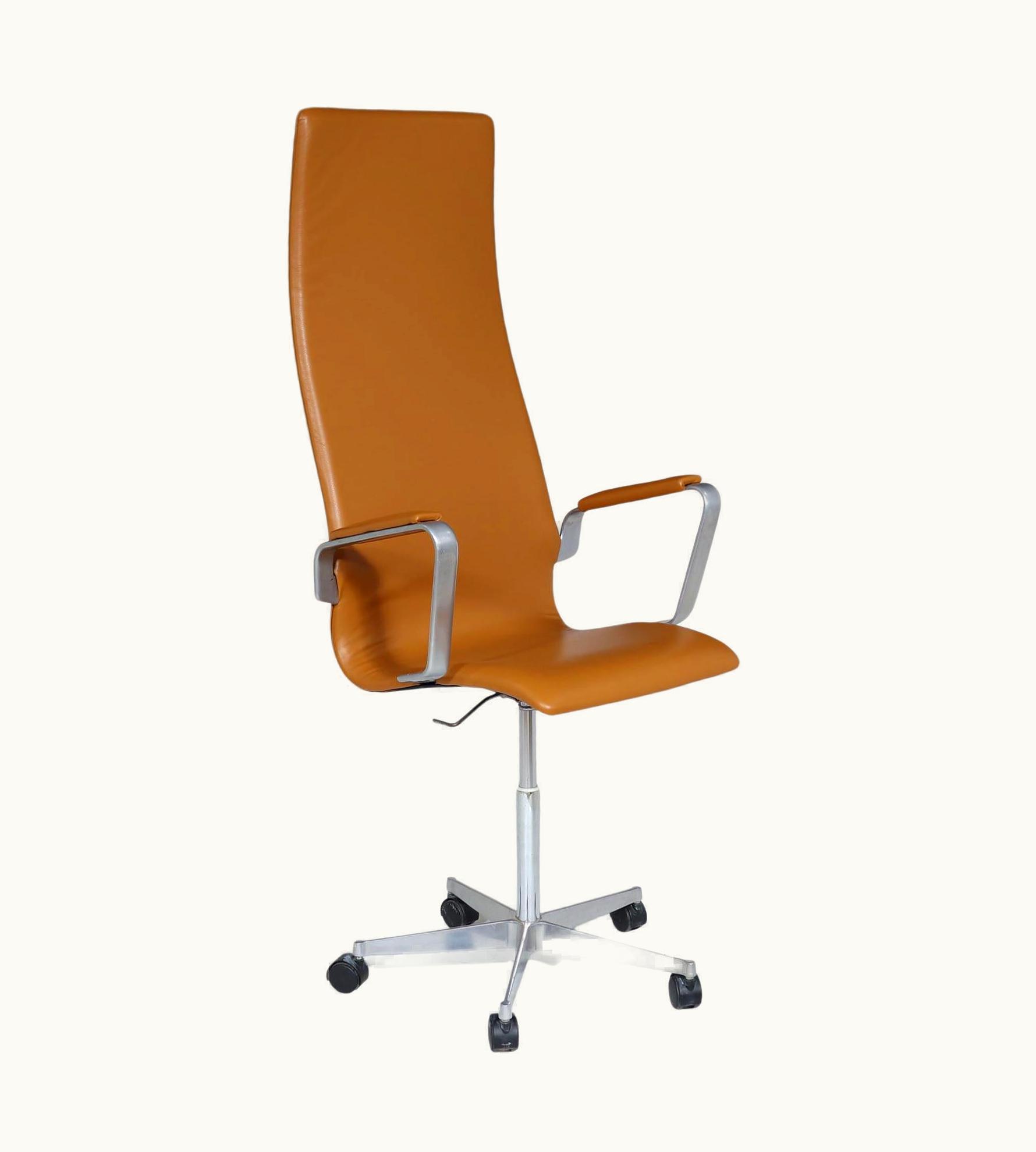 Arne Jacobsen Arne Jacobsen Oxford Desk Chair High Back By Fritz Hansen, 1976