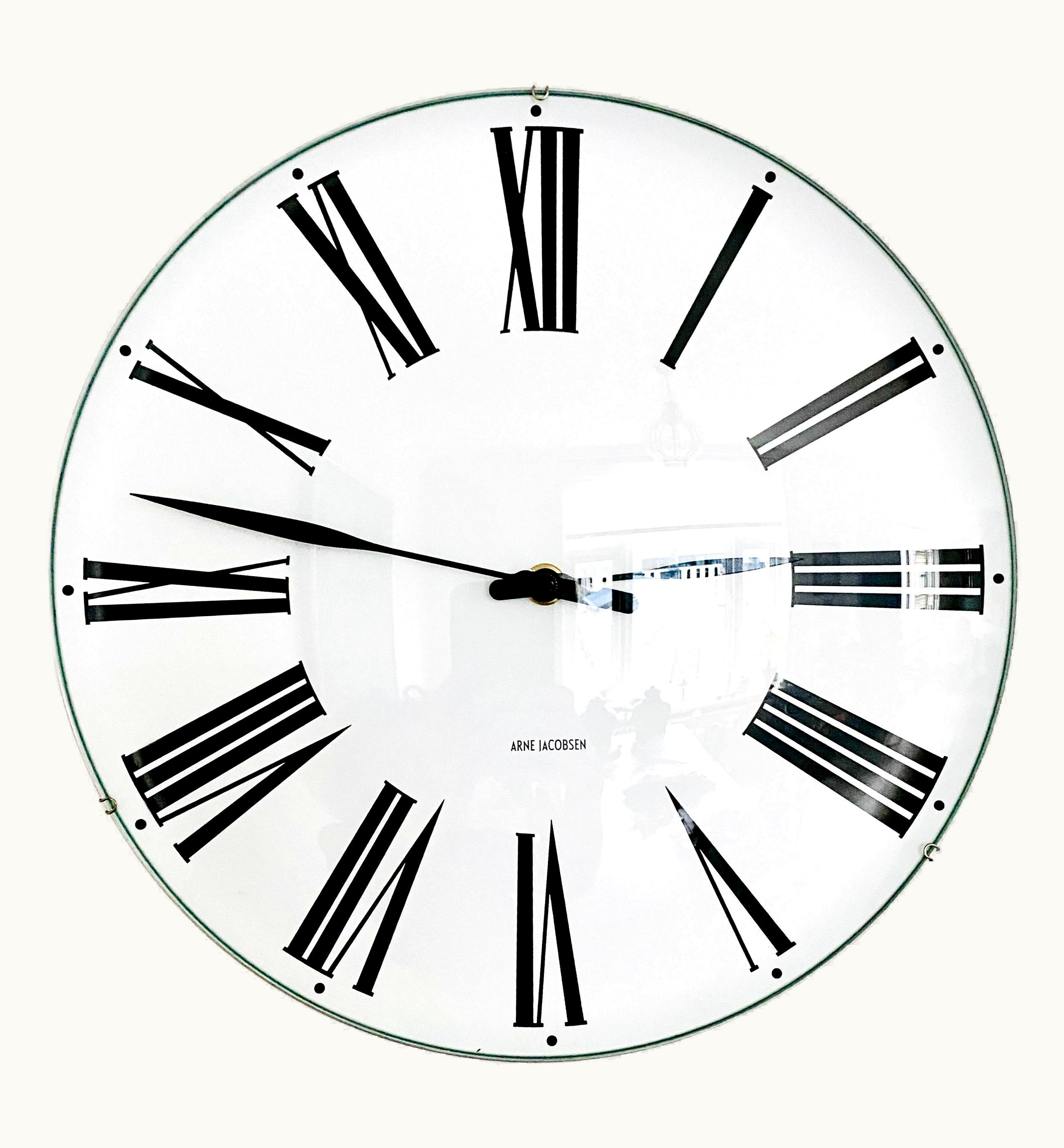 Arne Jacobsen Arne Jacobsen Danish Midcentury Wall Clock By Arne Jacobsen Model Roman