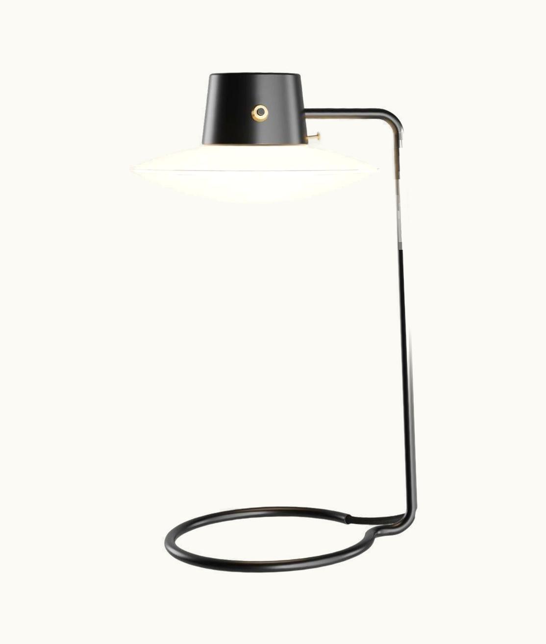 Arne Jacobsen Arne Jacobsen Large 'AJ Oxford' Table Lamp In Opal Glass For Louis Poulsen