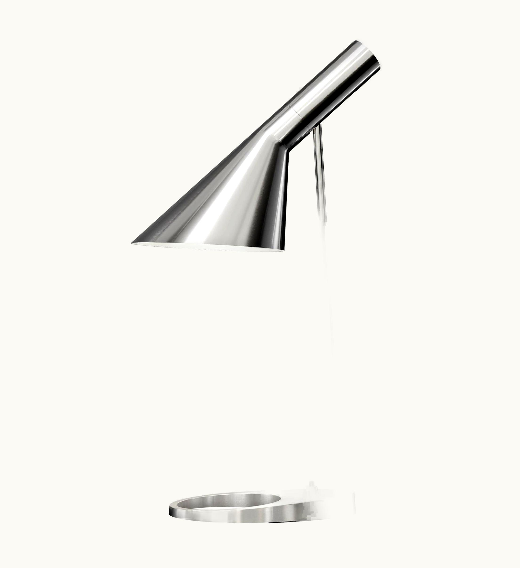 Arne Jacobsen Arne Jacobsen AJ Table Lamp In Stainless Steel For Louis Poulsen