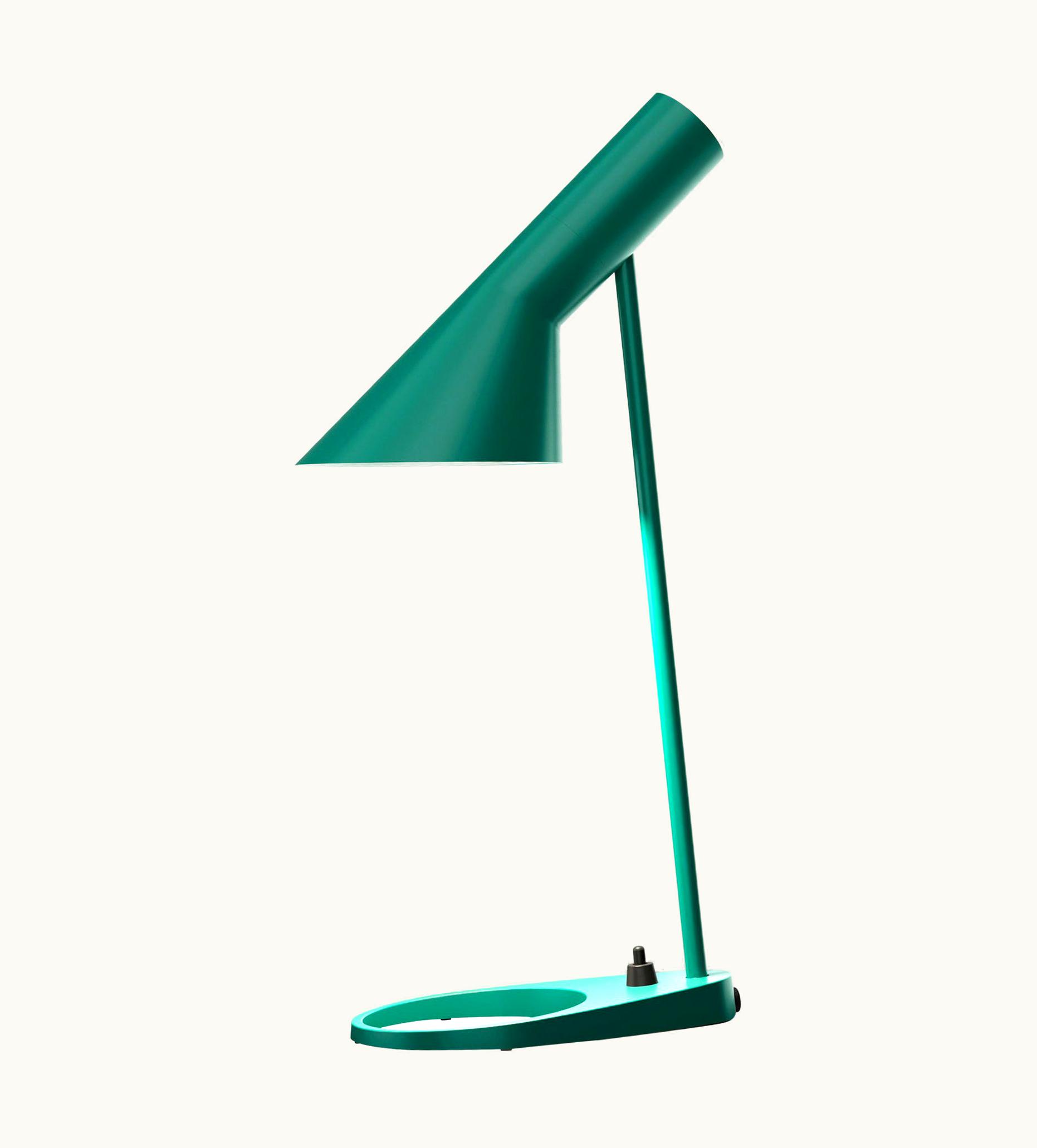Arne Jacobsen Arne Jacobsen 'Aj Mini' Table Lamp In Dark Green For Louis Poulsen