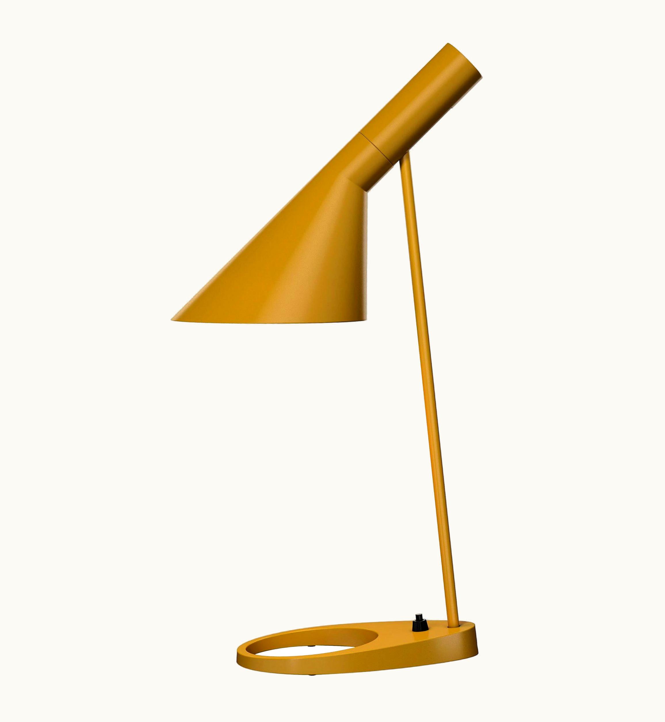 Arne Jacobsen Arne Jacobsen AJ Table Lamp In Yellow For Louis Poulsen