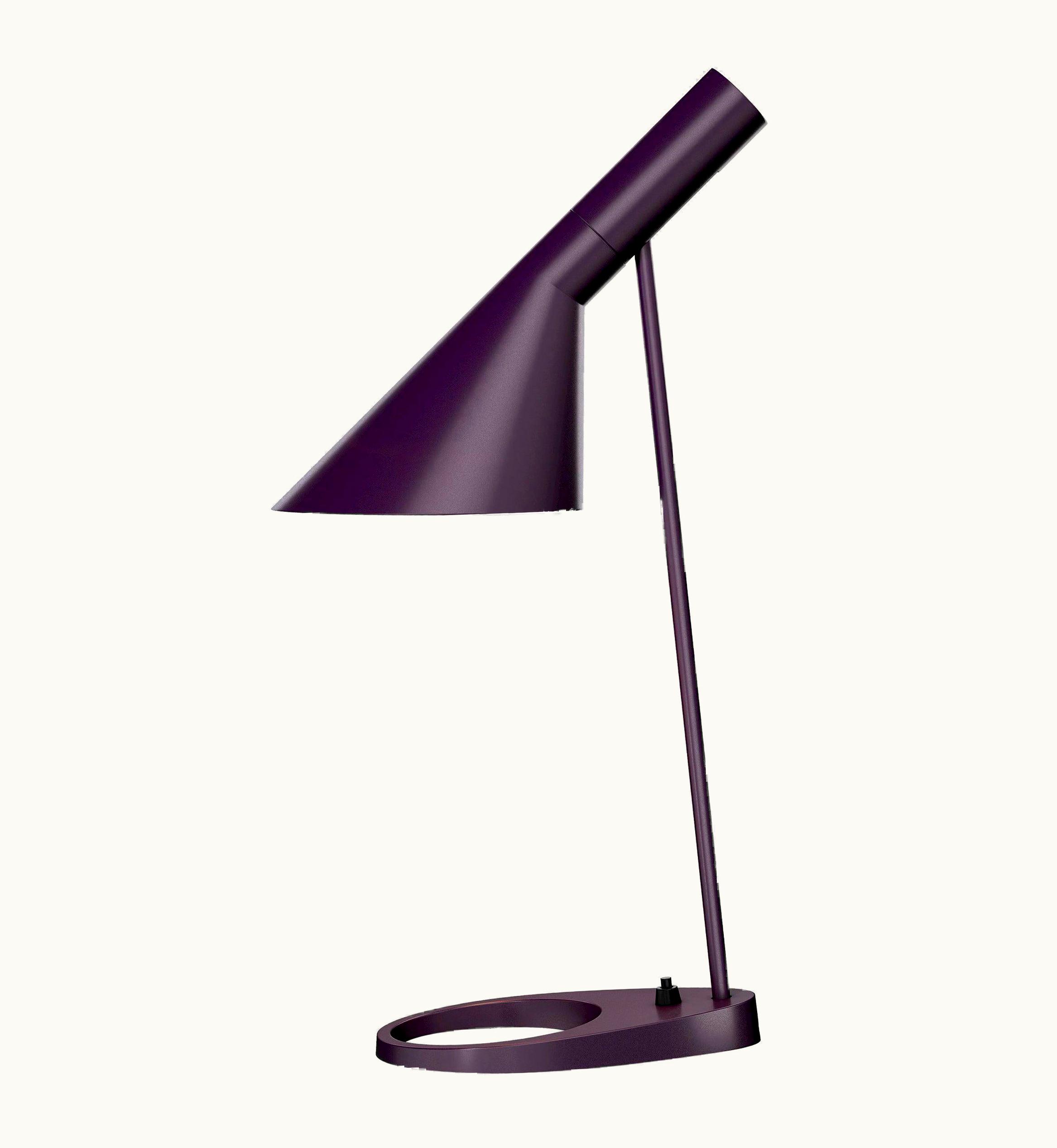 Arne Jacobsen Arne Jacobsen AJ Table Lamp In Aubergine For Louis Poulsen