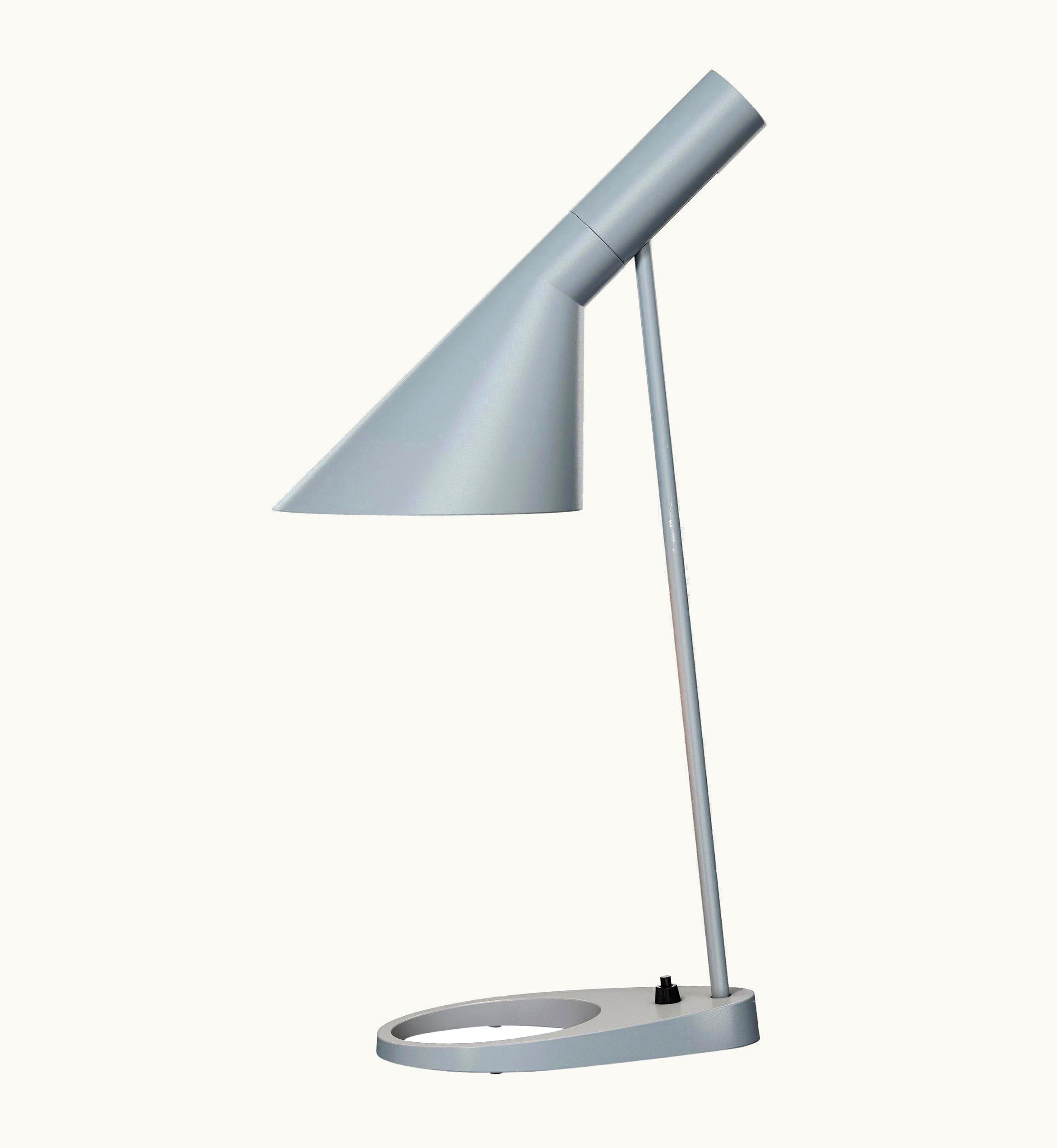Arne Jacobsen Arne Jacobsen AJ Table Lamp In Light Gray For Louis Poulsen