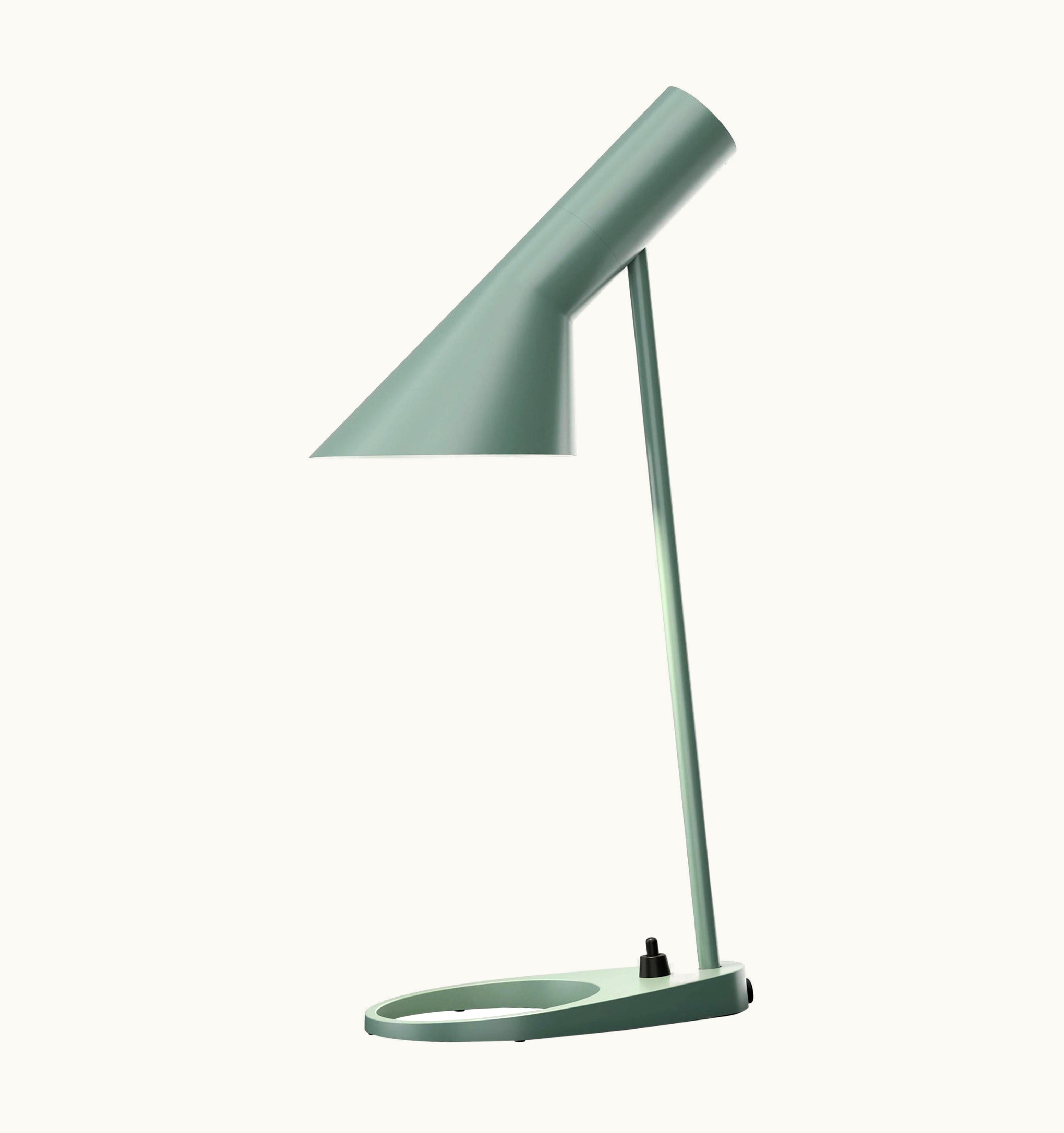 Arne Jacobsen Arne Jacobsen 'AJ Mini' Table Lamp In Pale Petroleum For Louis Poulsen