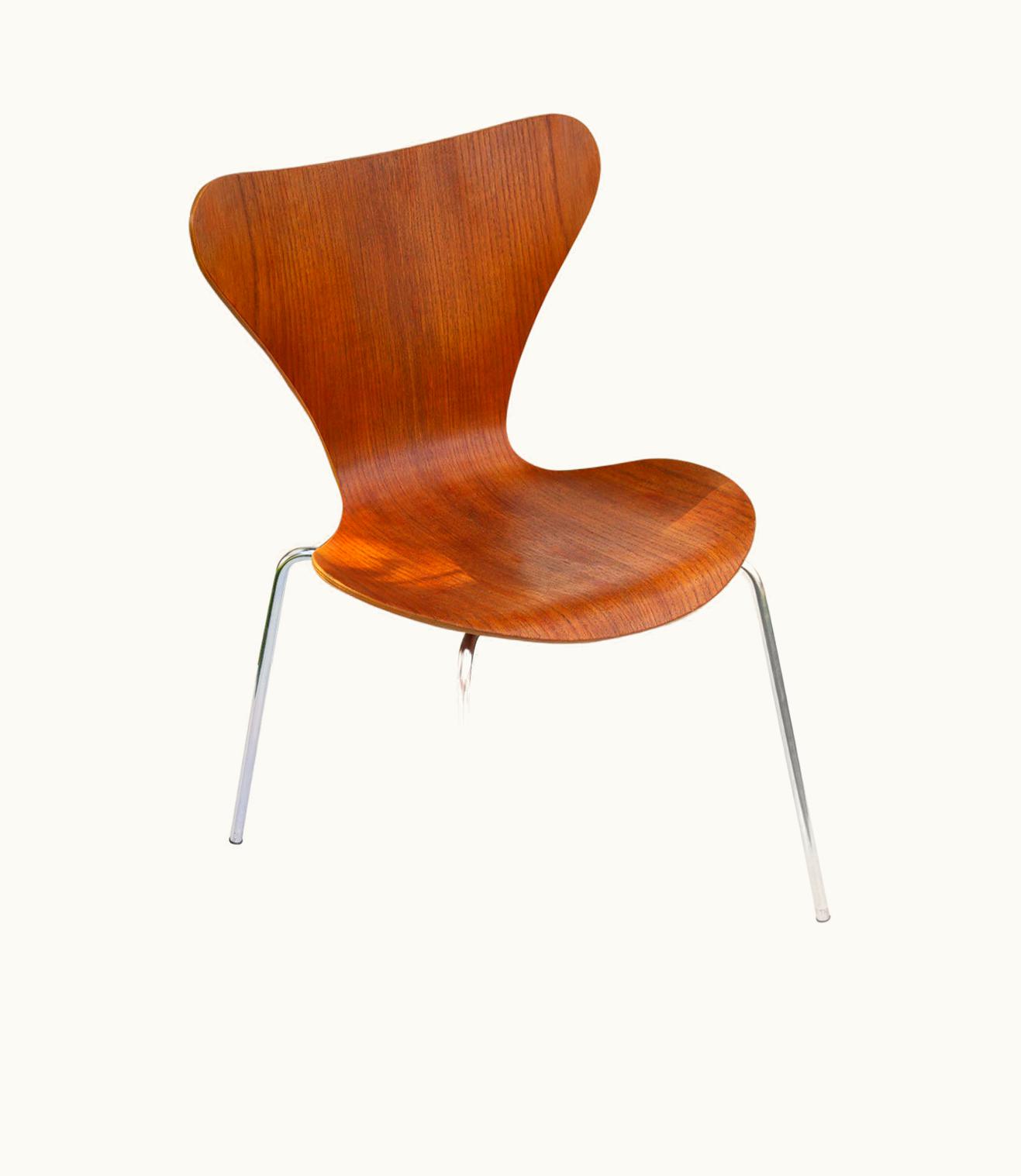 Arne Jacobsen Arne Jacobsen Vintage Danish Teak Desk Chair By Arne Jacobsen For Fritz Hansen 1974