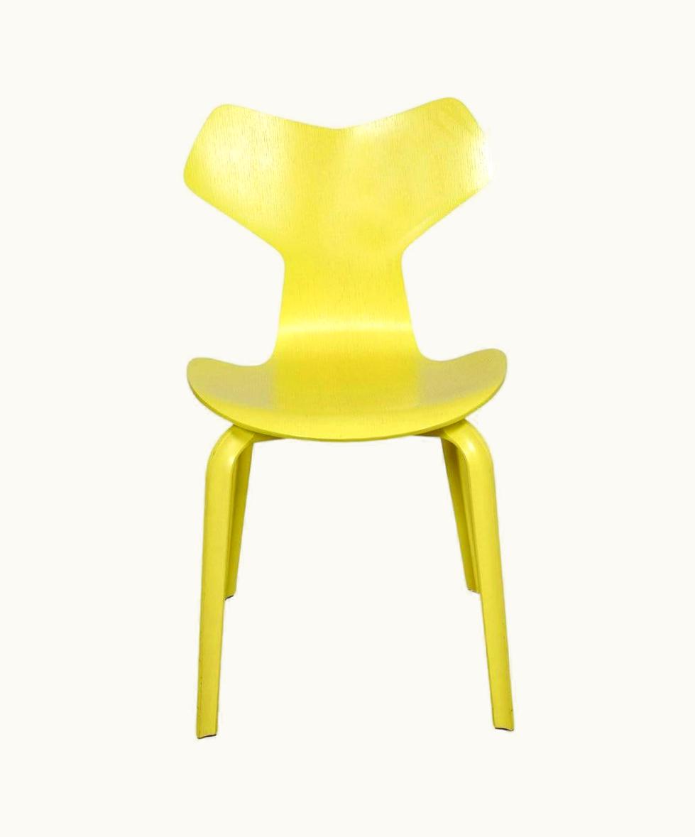 Arne Jacobsen Arne Jacobsen Yellow Grand Prix Chair Of Ash