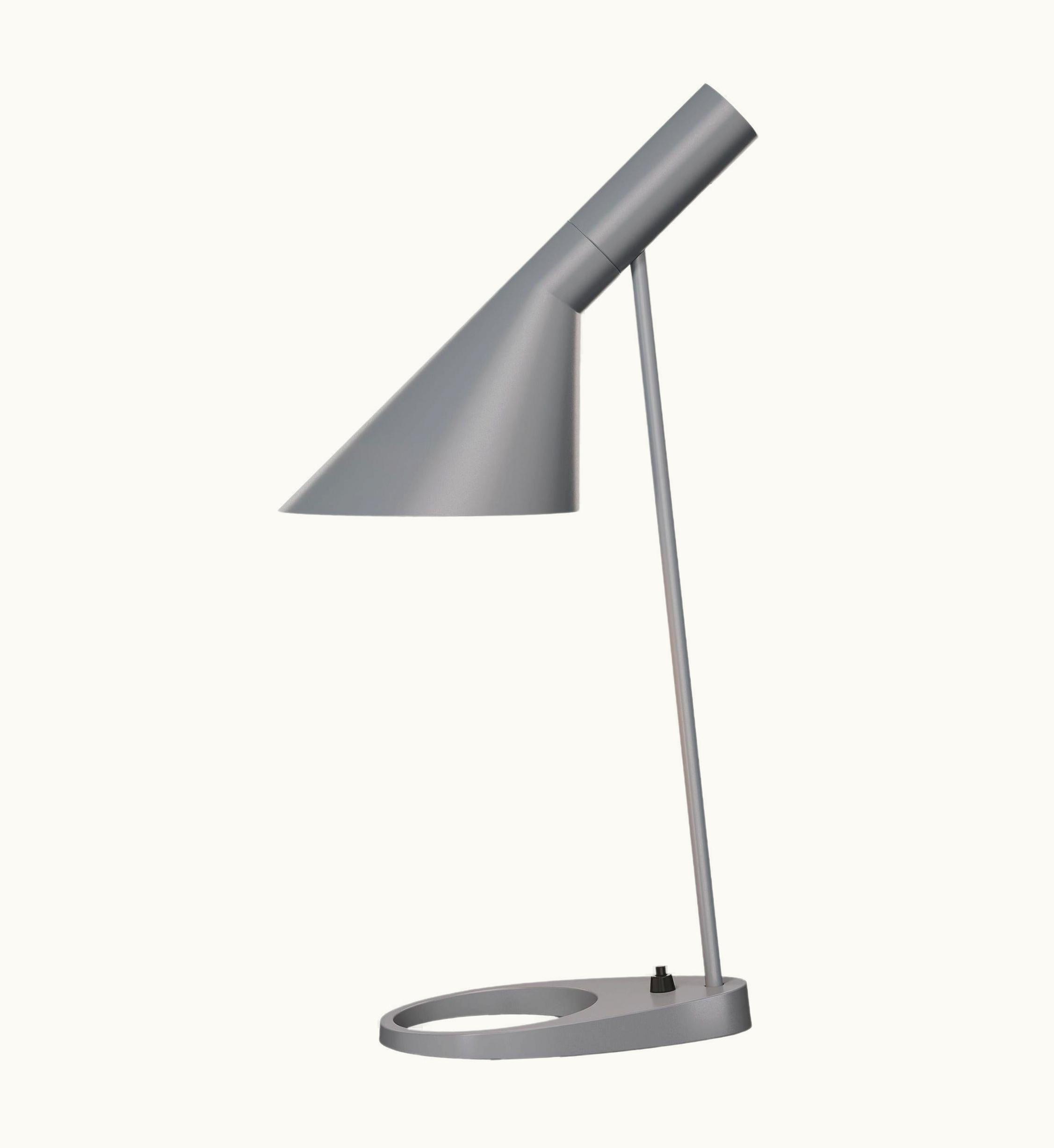 Arne Jacobsen Arne Jacobsen Louis Poulsen AJ Table Lamp In Dark Gray By Arne Jacobsen