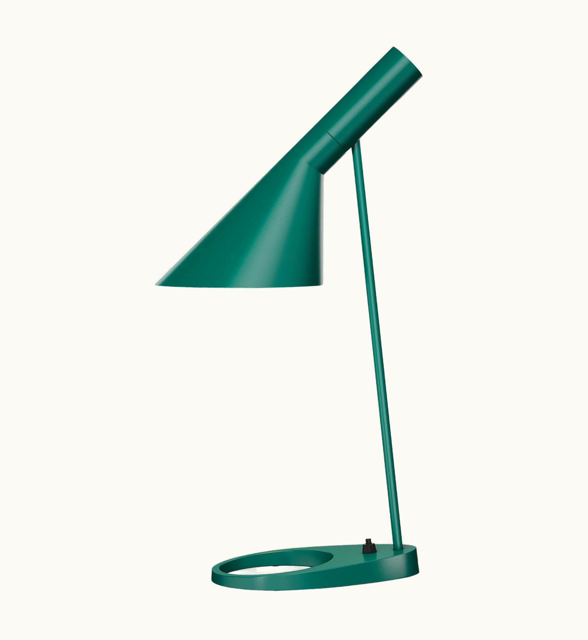 Arne Jacobsen Arne Jacobsen Louis Poulsen AJ Table Lamp In Dark Green By Arne Jacobsen