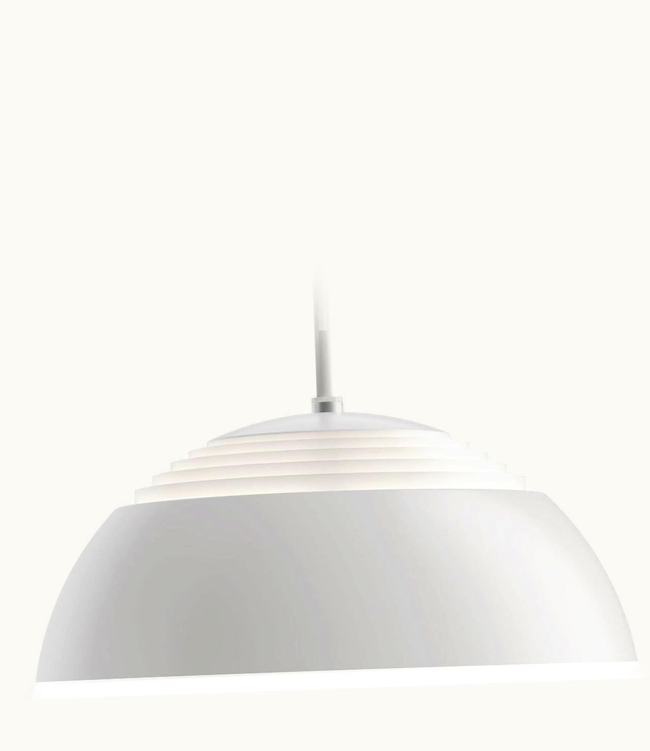 Arne Jacobsen Arne Jacobsen Small AJ Royal Pendant In White By Arne Jacobsen For Louis Poulsen