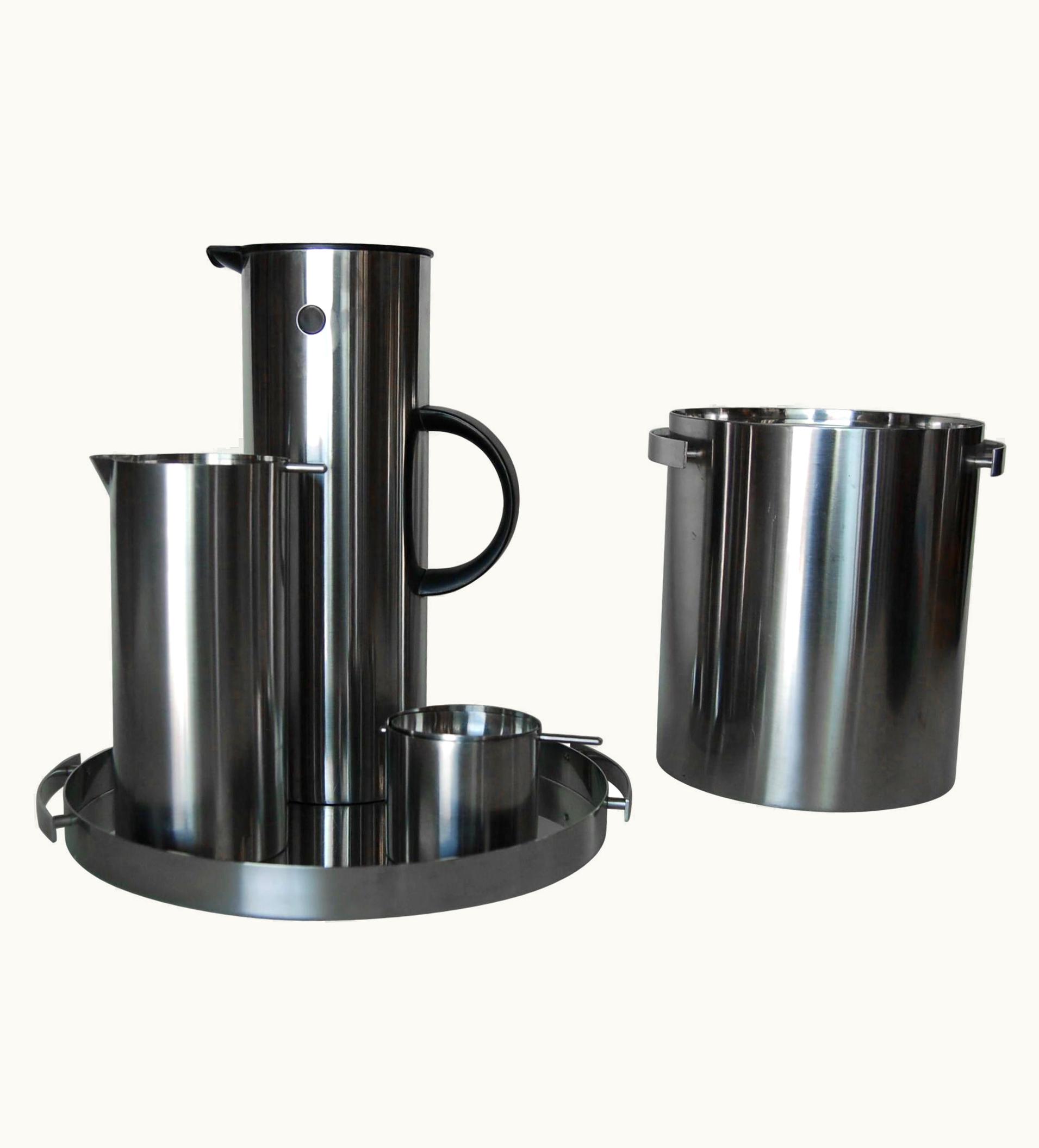 Arne Jacobsen Arne Jacobsen Five Piece Set Cylinda Line Cocktail Set By Arne Jacobsen For Stelton