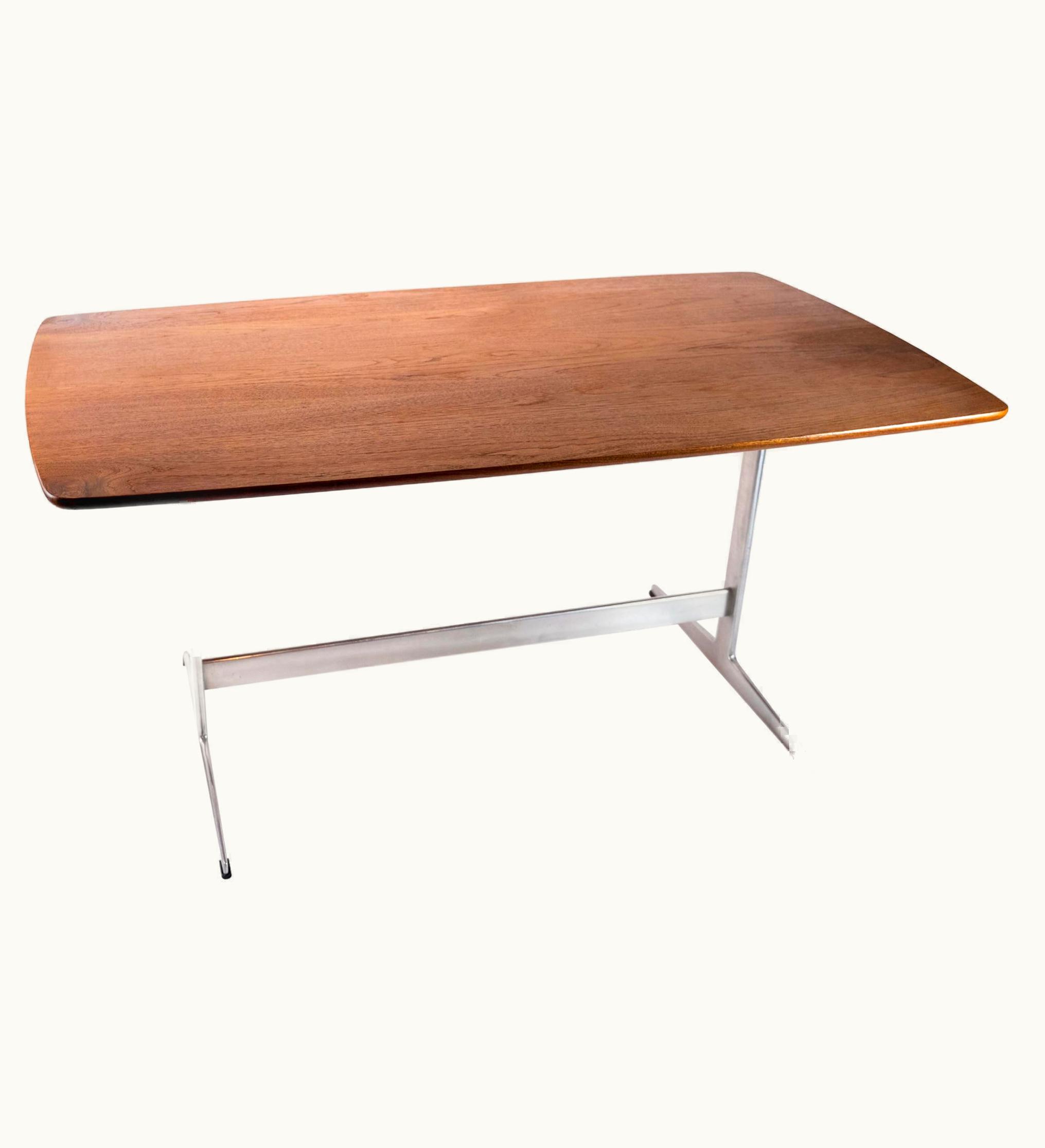Arne Jacobsen Arne Jacobsen Shaker Dining Table In Teak And Frame Of Metal Designed By Arne Jacobsen, 1960s