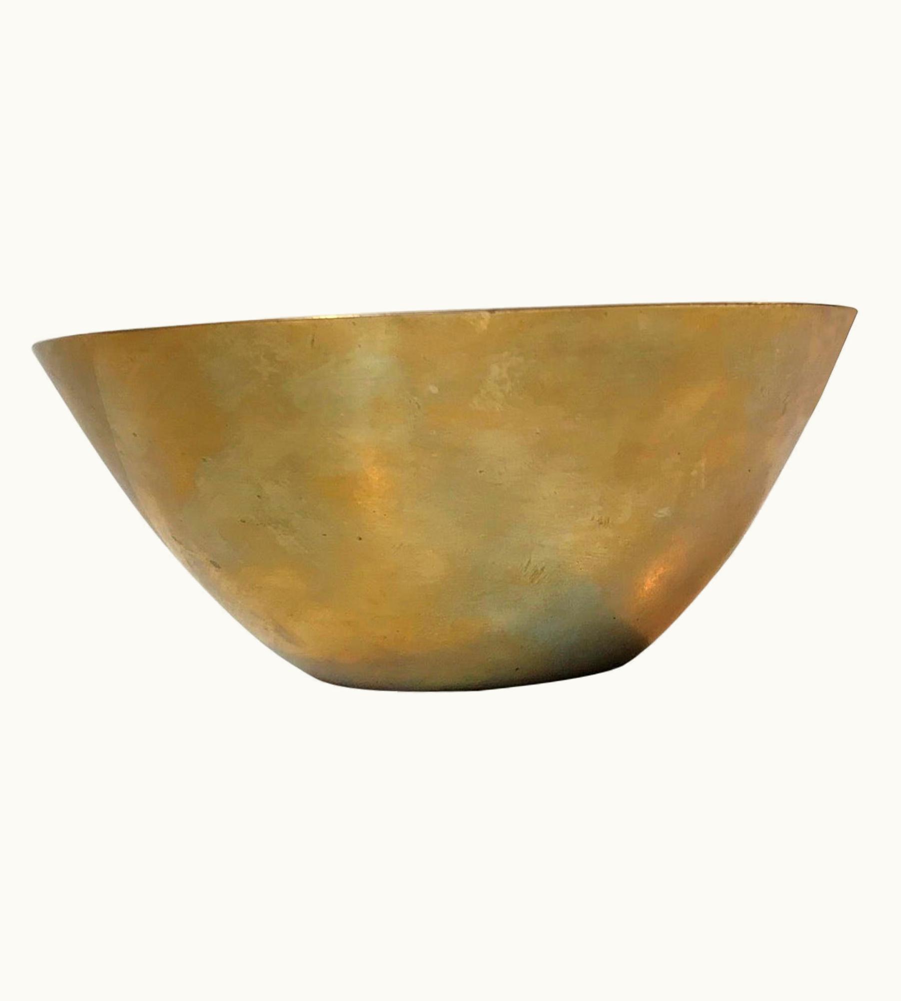 Arne Jacobsen Arne Jacobsen Rare Brass Bowl By Arne Jacobsen, Limited Brassware, For Stelton, 1960s