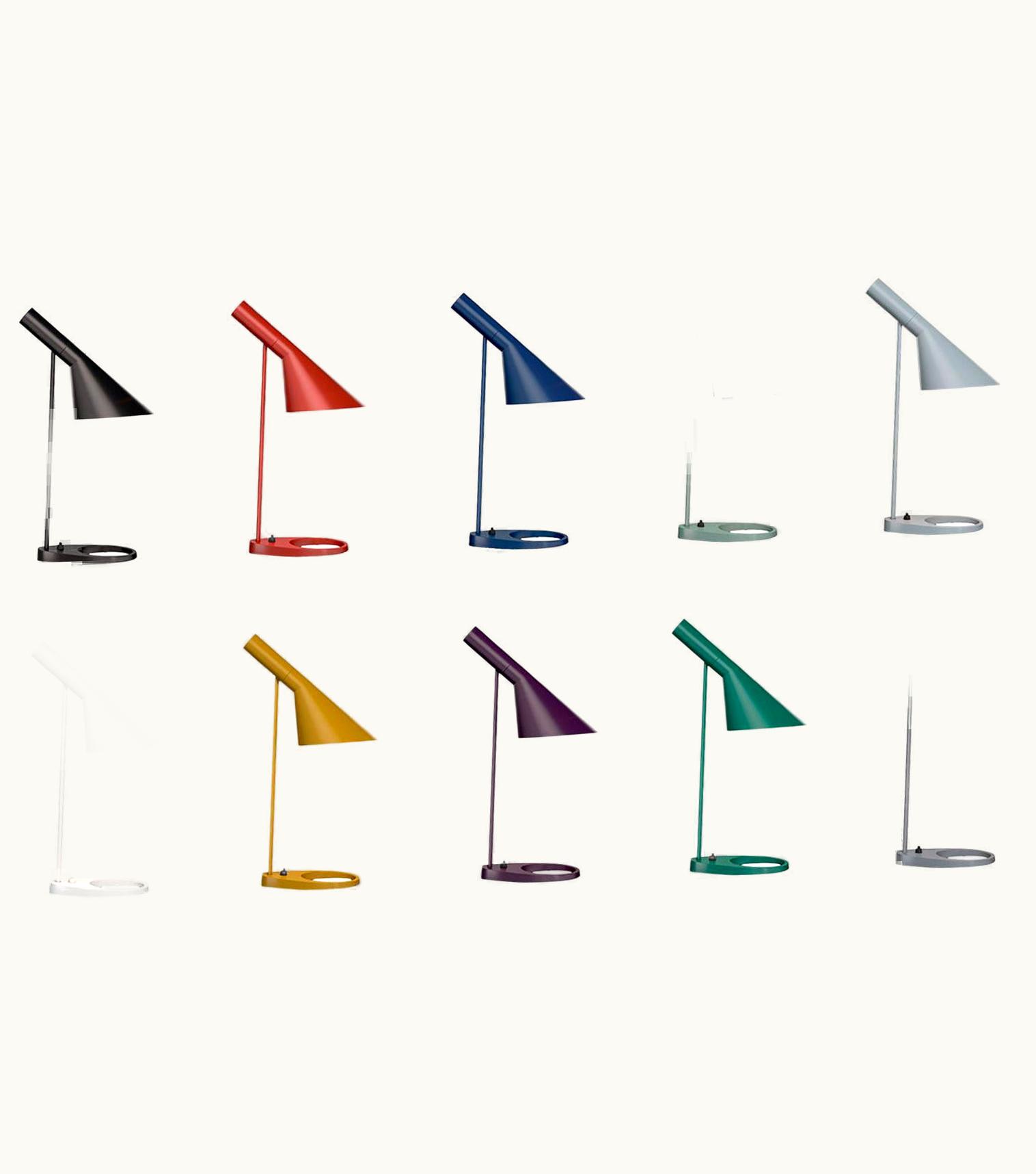 Arne Jacobsen Arne Jacobsen Louis Poulsen, AJ Color Table Lamp By Arne Jacobsen