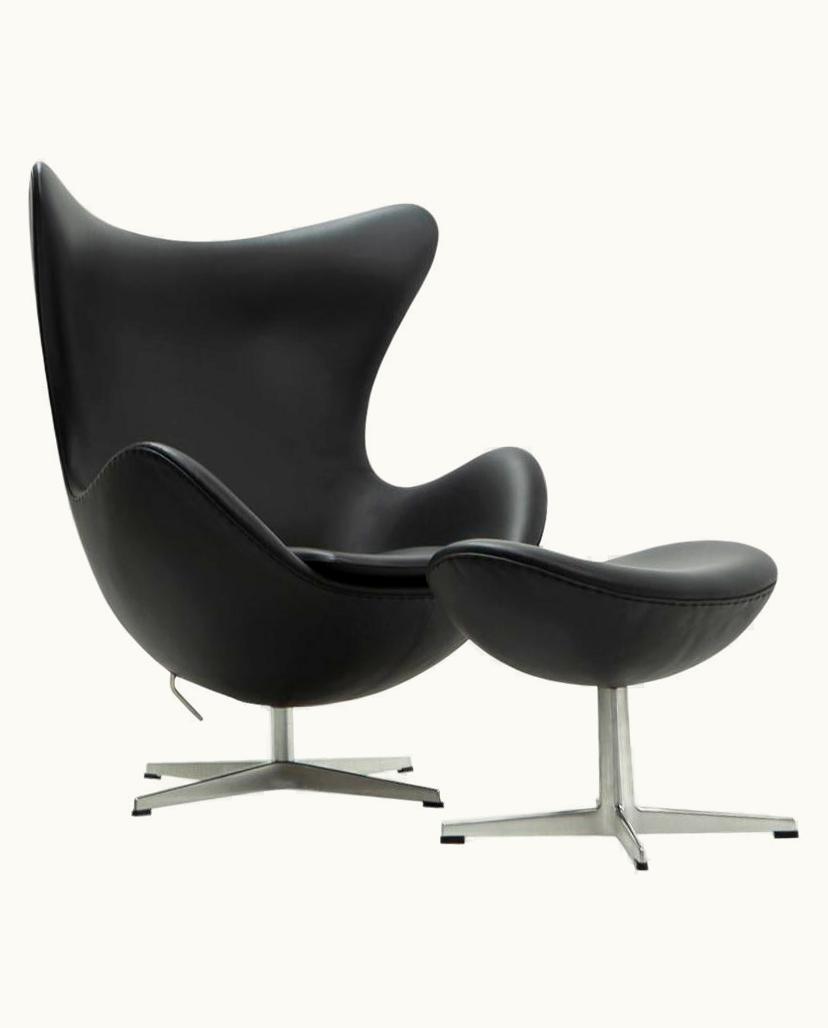 Arne Jacobsen Arne Jacobsen Design Classic: Egg Chair And Ottoman By Arne Jacobsen For Fritz Hansen, 2000s