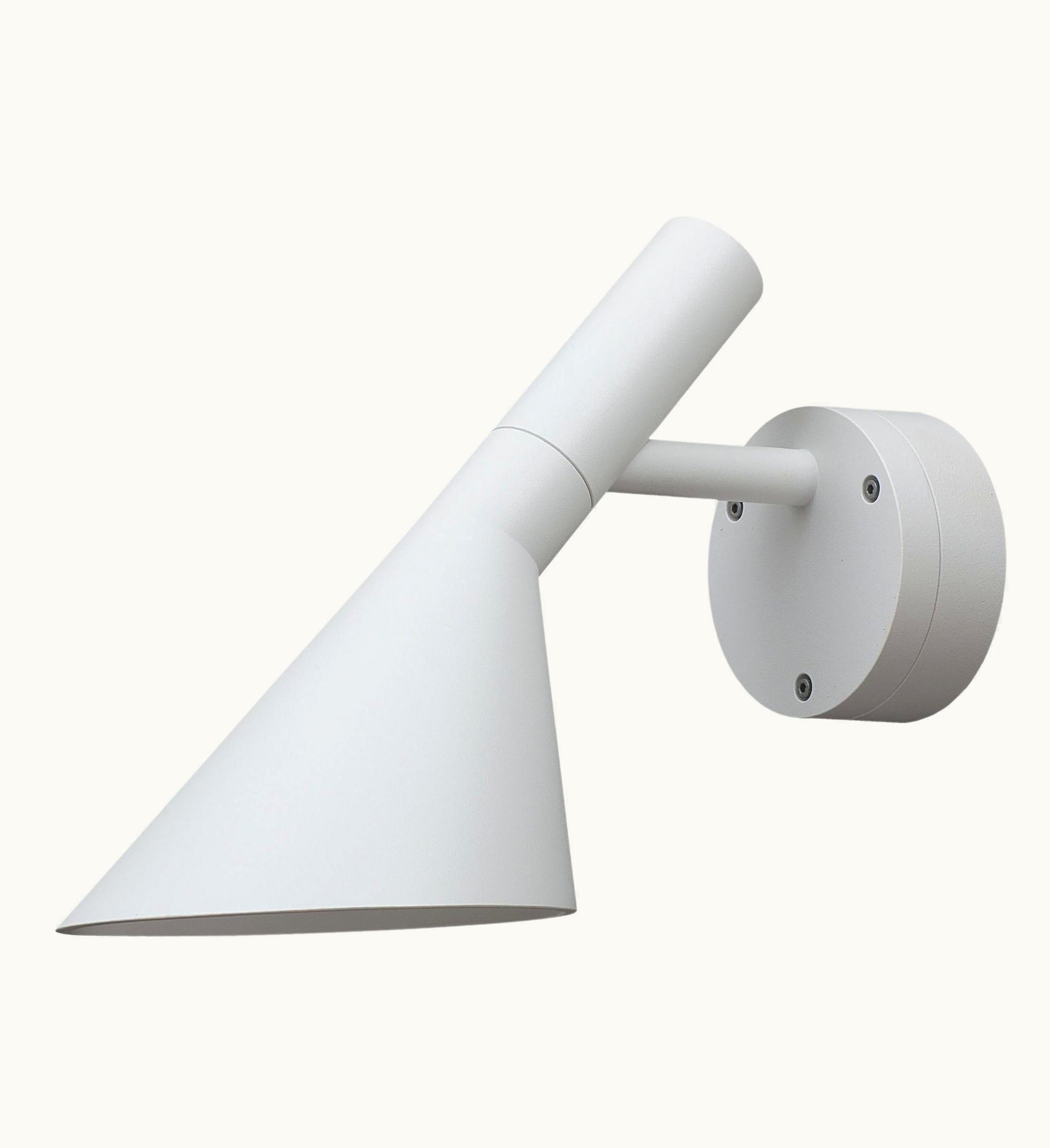 Arne Jacobsen Arne Jacobsen Louis Poulsen Outdoor AJ 50 Wall Lamp In White By Arne Jacobsen