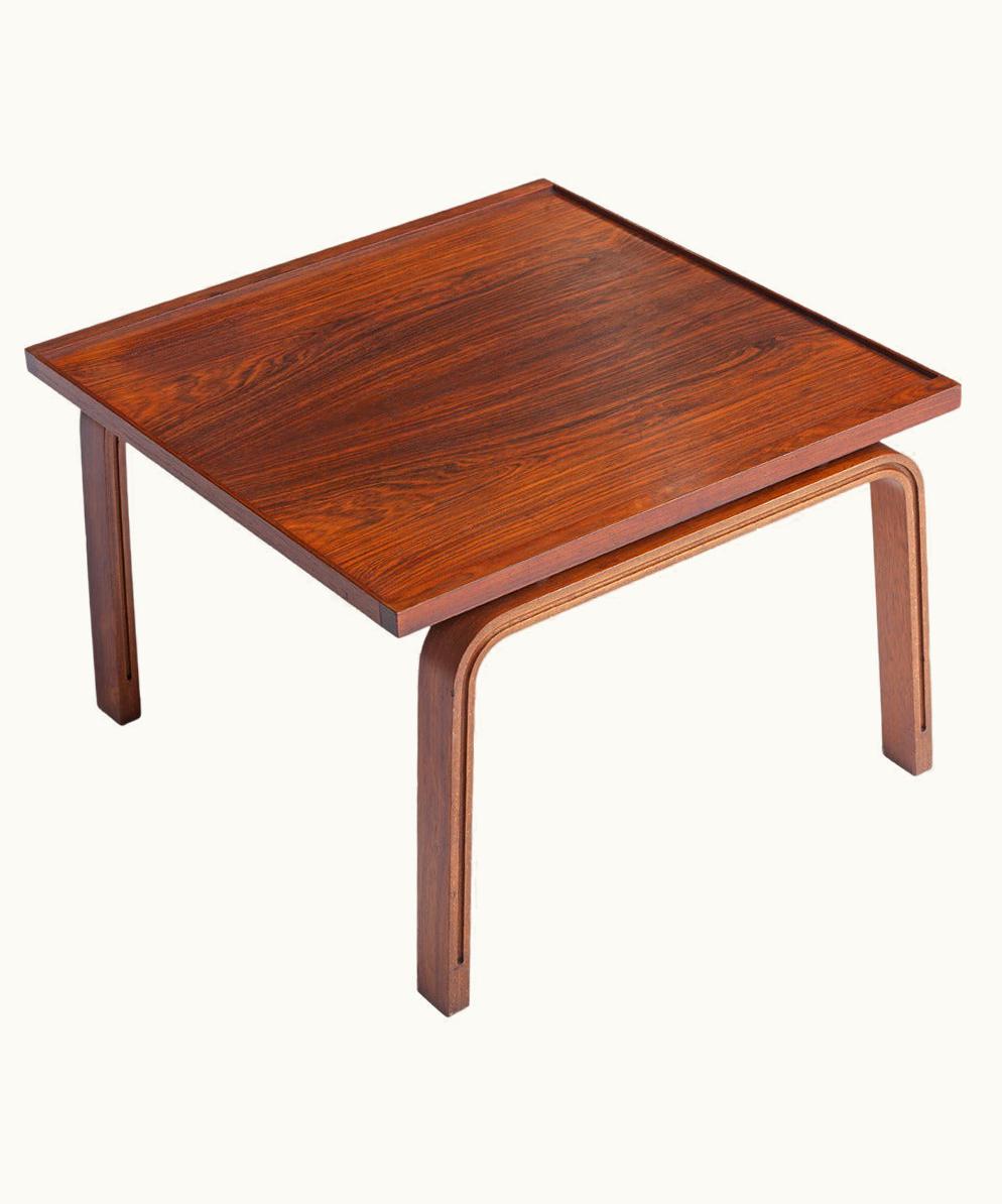 Arne Jacobsen Arne Jacobsen Rosewood Table Or Stool From St. Catherine's College