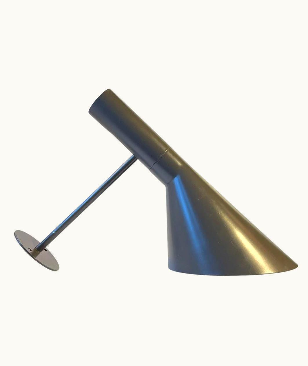 Arne Jacobsen Arne Jacobsen Large Grey AJ Wall Lamp By Arne Jacobsen For Louis Poulsen, 1960s