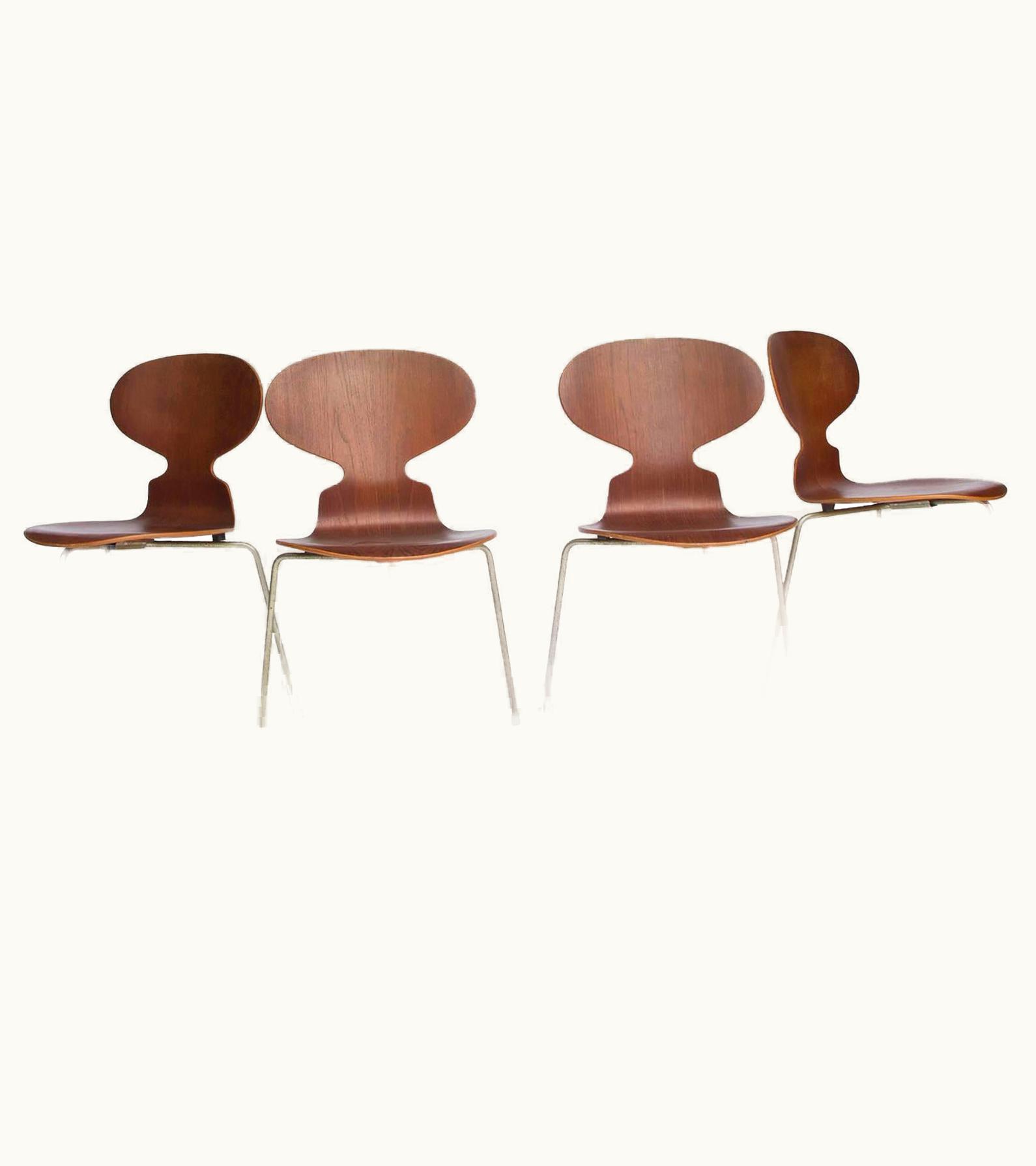 Arne Jacobsen Arne Jacobsen 1952, Arne Jacobsen, Original Early Set Ant Chairs