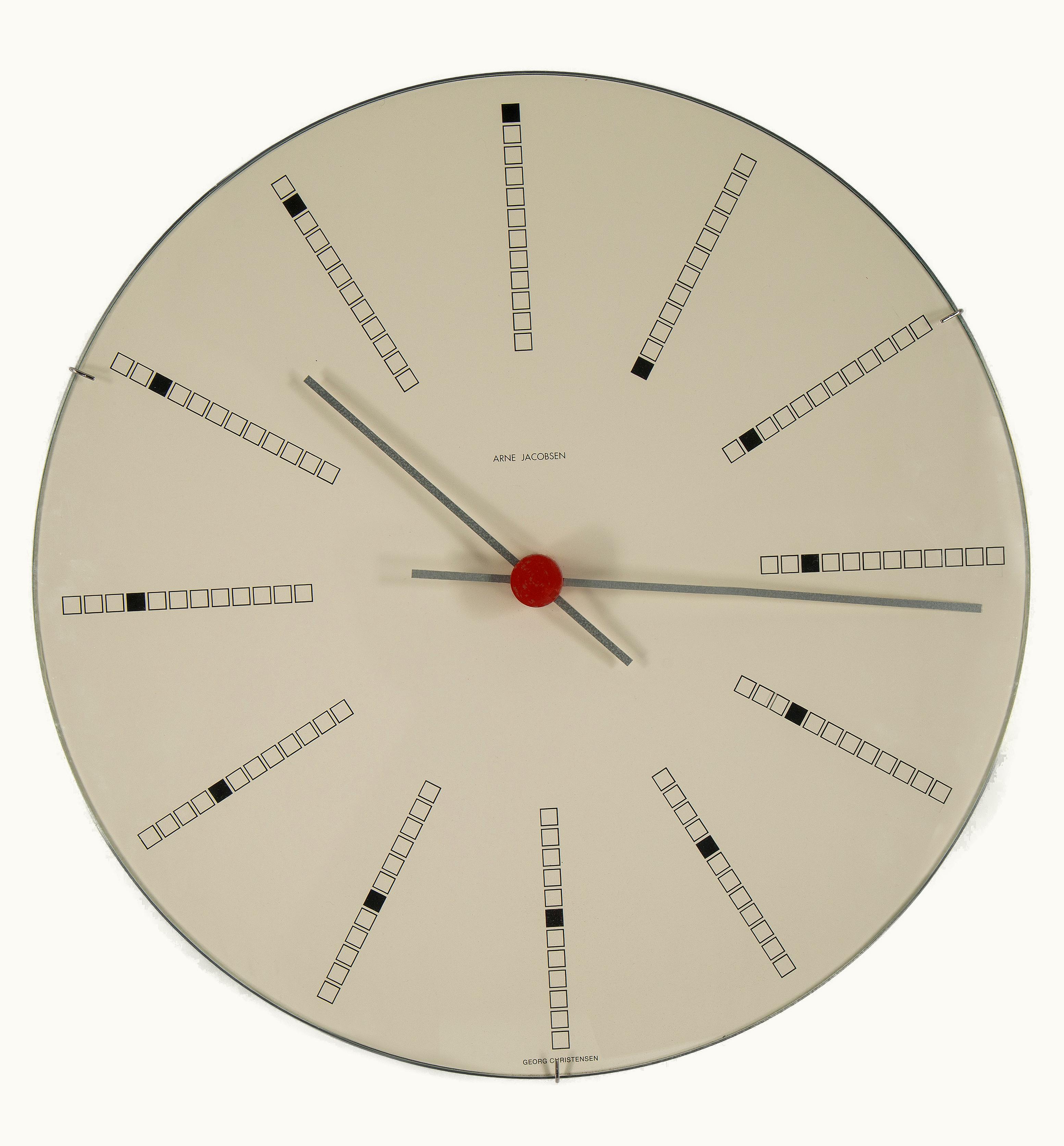 Arne Jacobsen;Georg Christensen Arne Jacobsen;Georg Christensen Arne Jacobsen And Georg Christensen Banker's Wall Clock