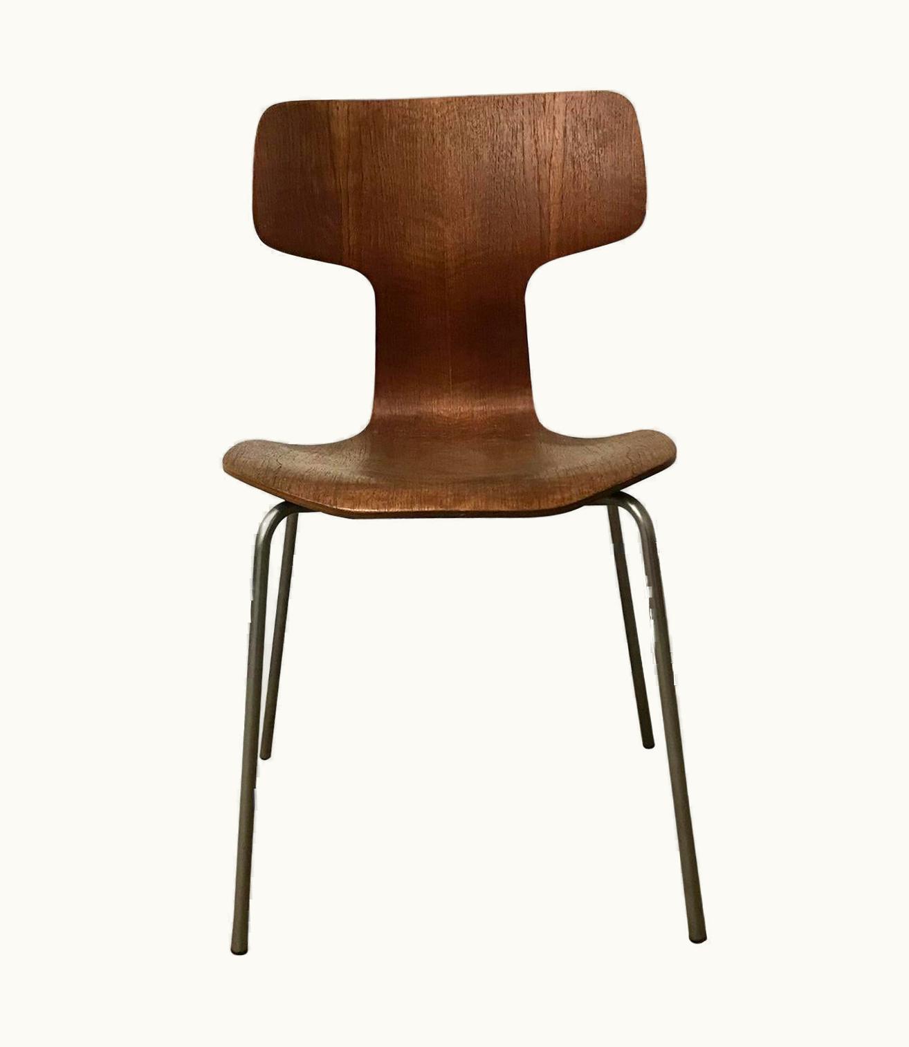 Arne Jacobsen Arne Jacobsen 1955, Arne Jacobsen For Fritz Hansen, Original, Rare, Chair 3103 With Grey Base
