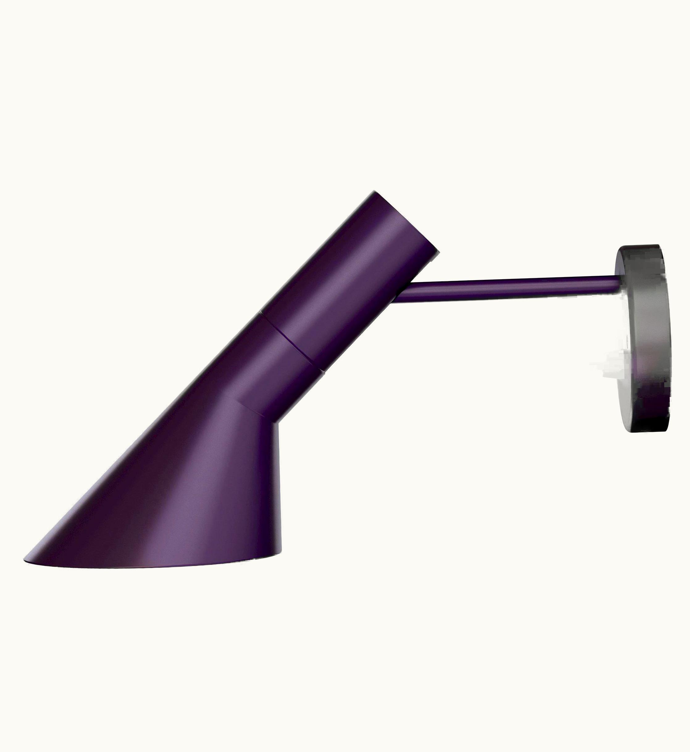 Arne Jacobsen Arne Jacobsen AJ Wall Light For Louis Poulsen In Aubergine