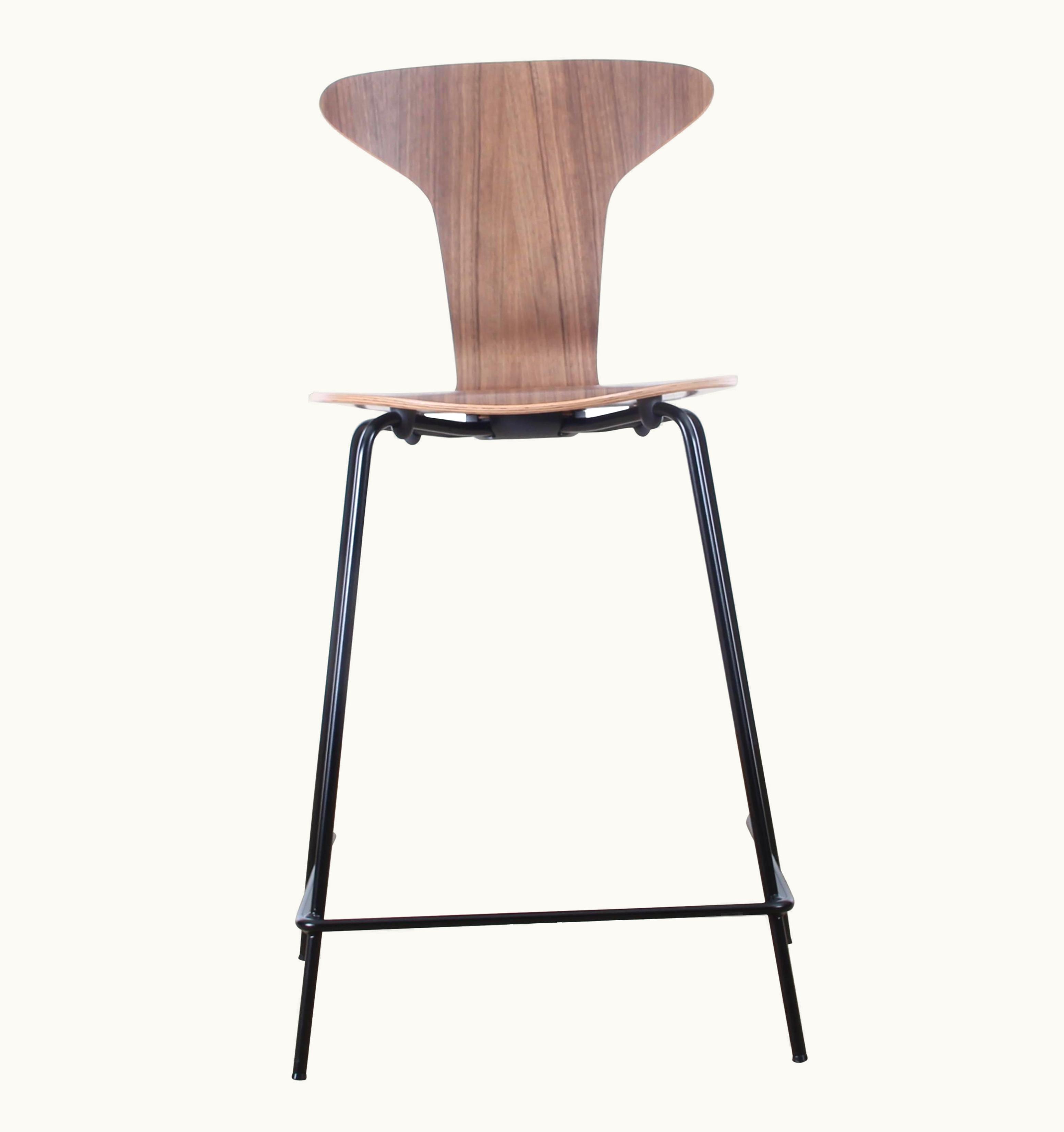 Arne Jacobsen Arne Jacobsen Mid-Century Modern Scandinavian Barstool Model Munkegaard By Arne Jacobsen, New