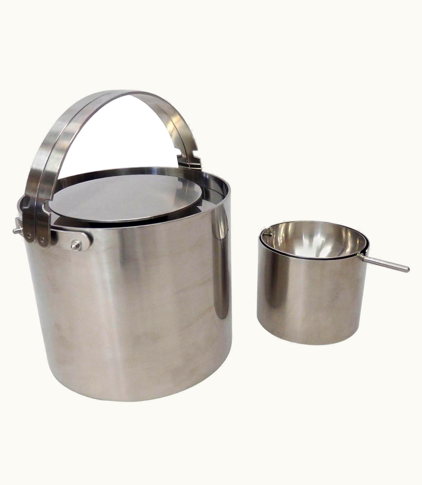 Arne Jacobsen Arne Jacobsen For Stelton Ash Tray And Ice Bucket