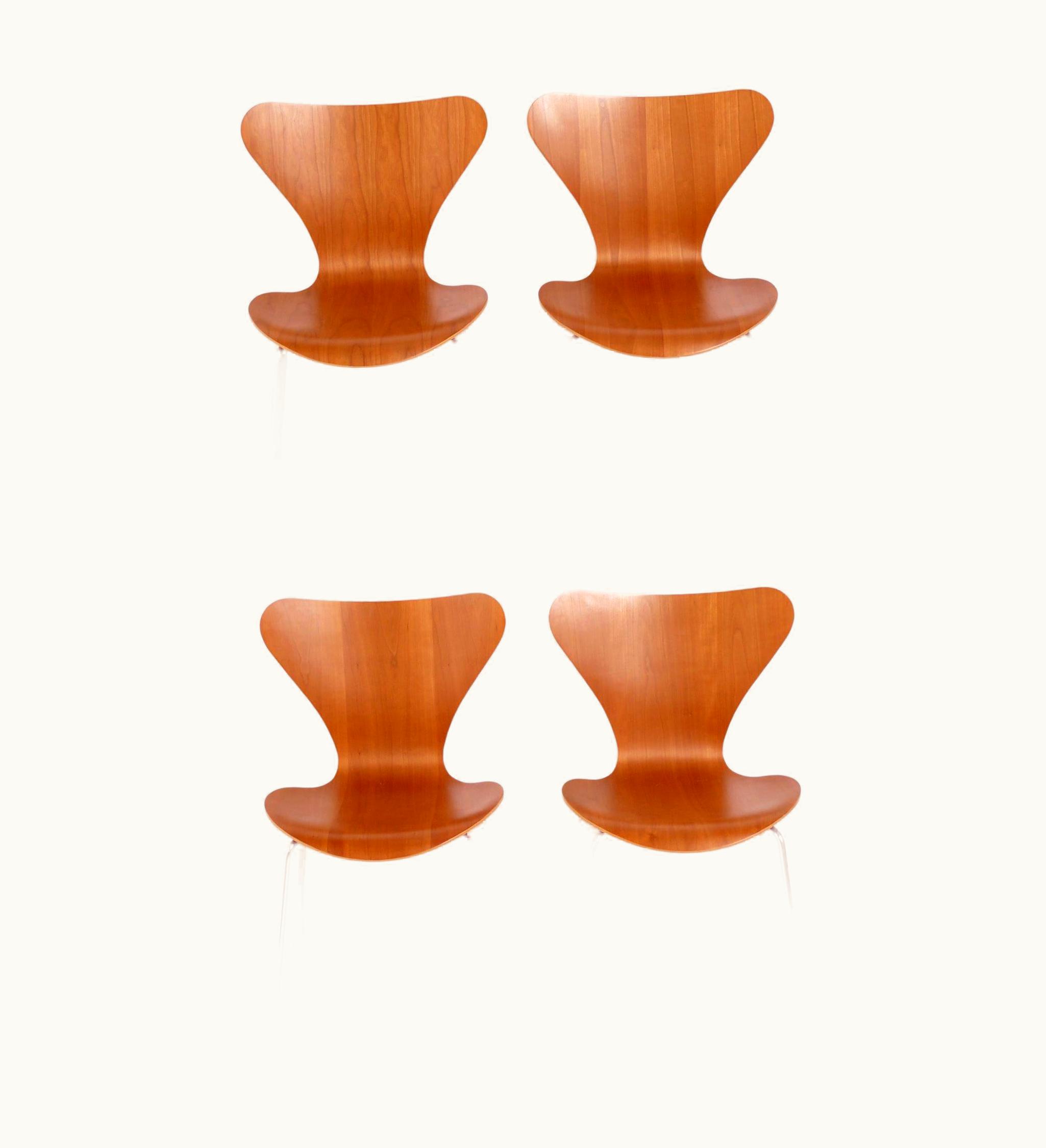 Arne Jacobsen Arne Jacobsen Dining Chairs Set Of Four By Fritz Hansen