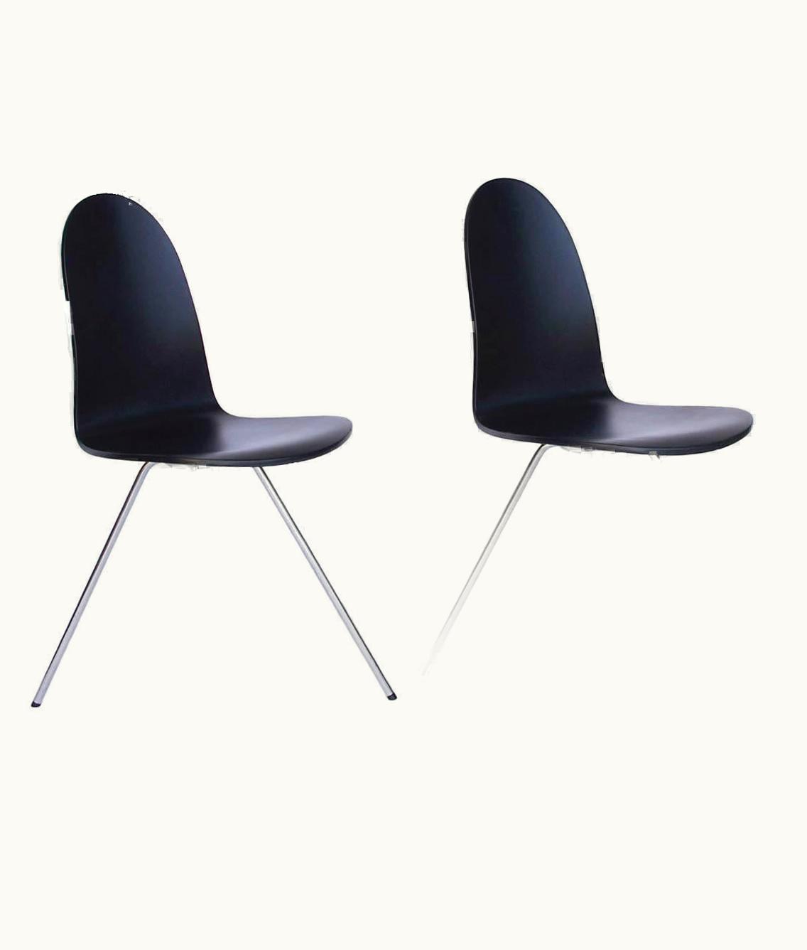 Arne Jacobsen Arne Jacobsen 1955, Arne Jacobsen, Tongue Chair Black Lacquered