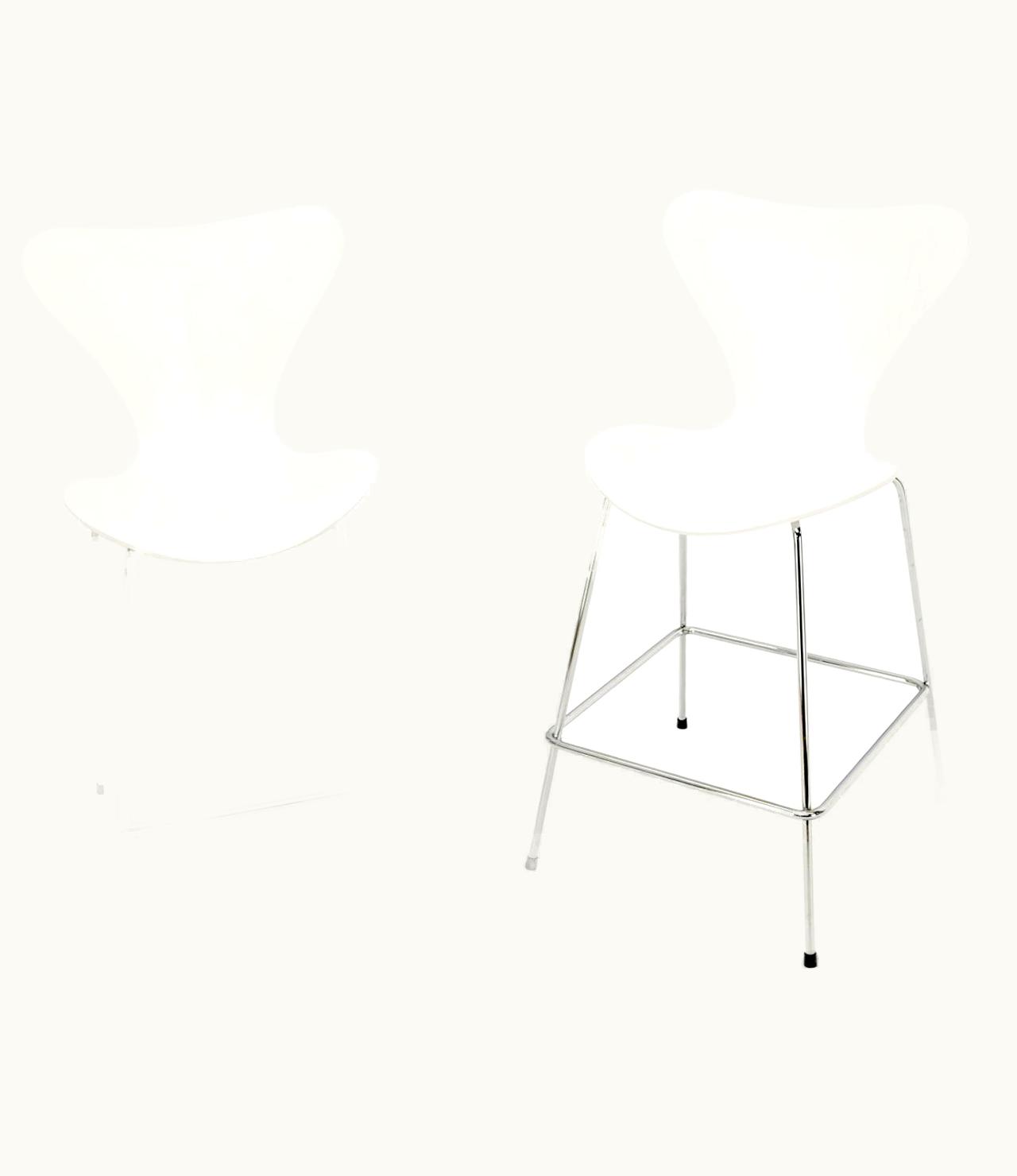 Arne Jacobsen Arne Jacobsen Pair Of Fritz Hansen Ant Seats High Bar Stools Chairs