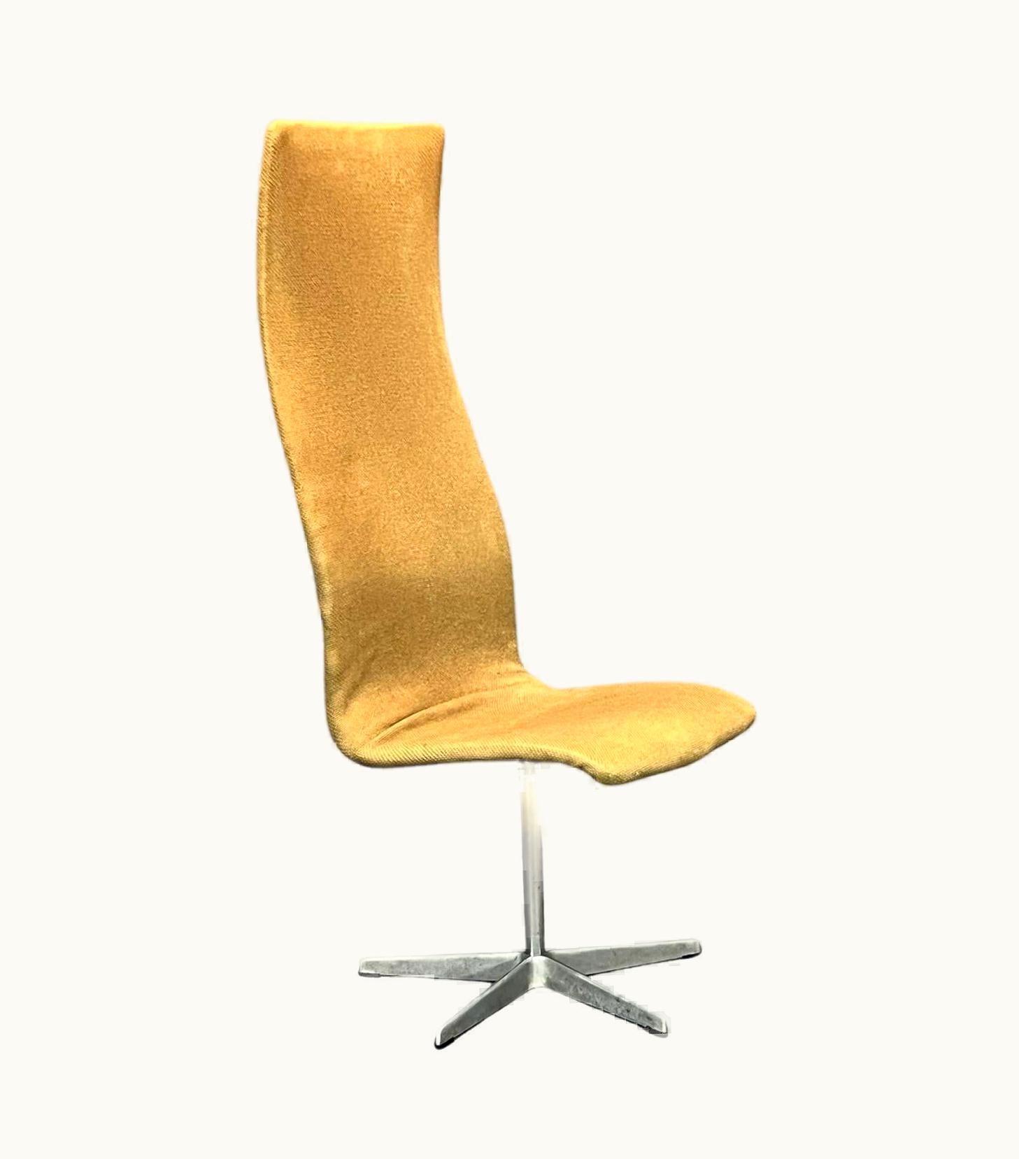 Arne Jacobsen Arne Jacobsen Danish Modern High Back Swivel Oxford Chair By Arne Jacobsen For Fritz Hansen