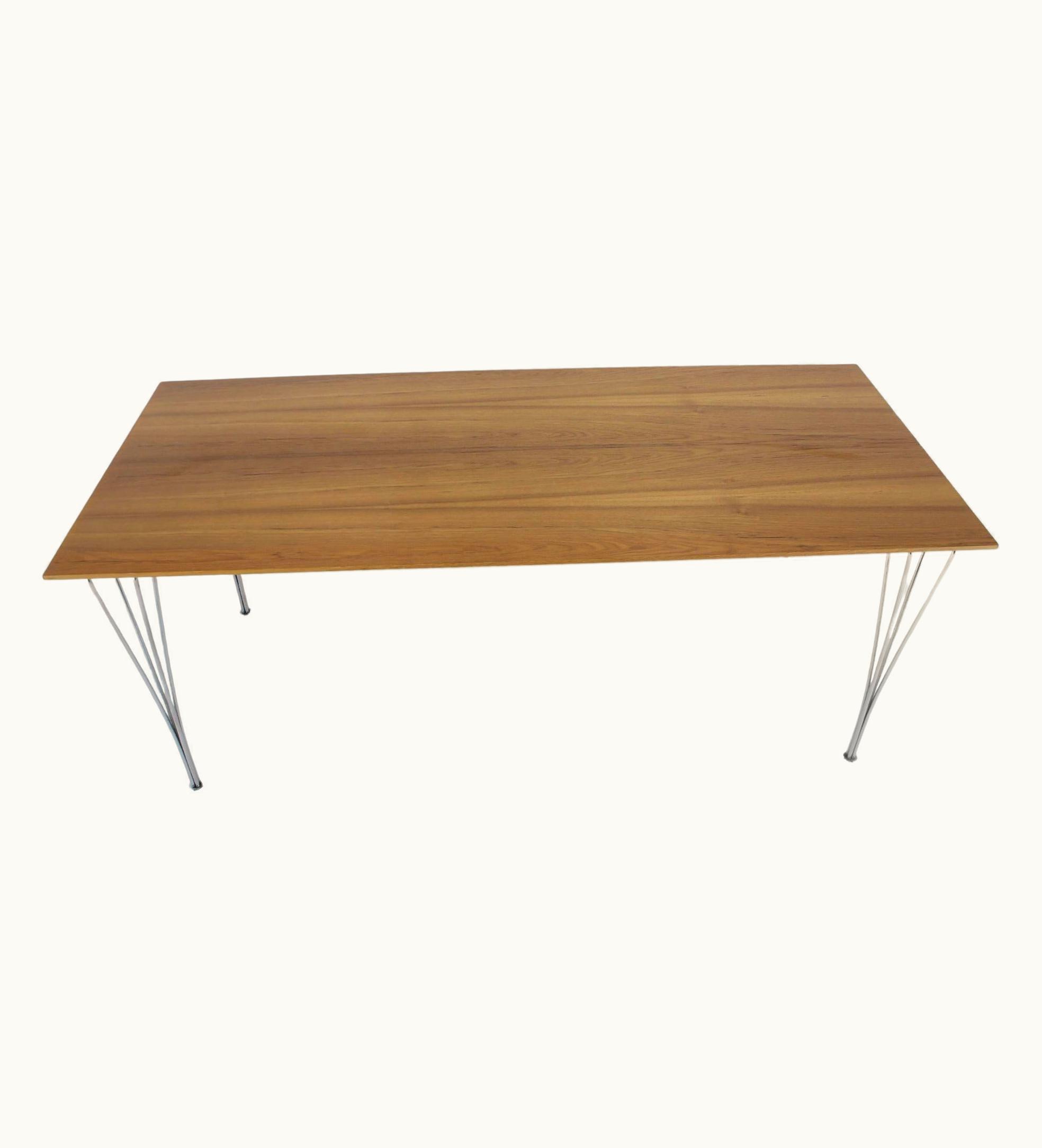 Arne Jacobsen;Piet Hein;Bruno Mathsson Arne Jacobsen;Piet Hein;Bruno Mathsson 1980s, Rectangular Dining Table By Piet Hein, Bruno Mathsson And Arne Jacobsen
